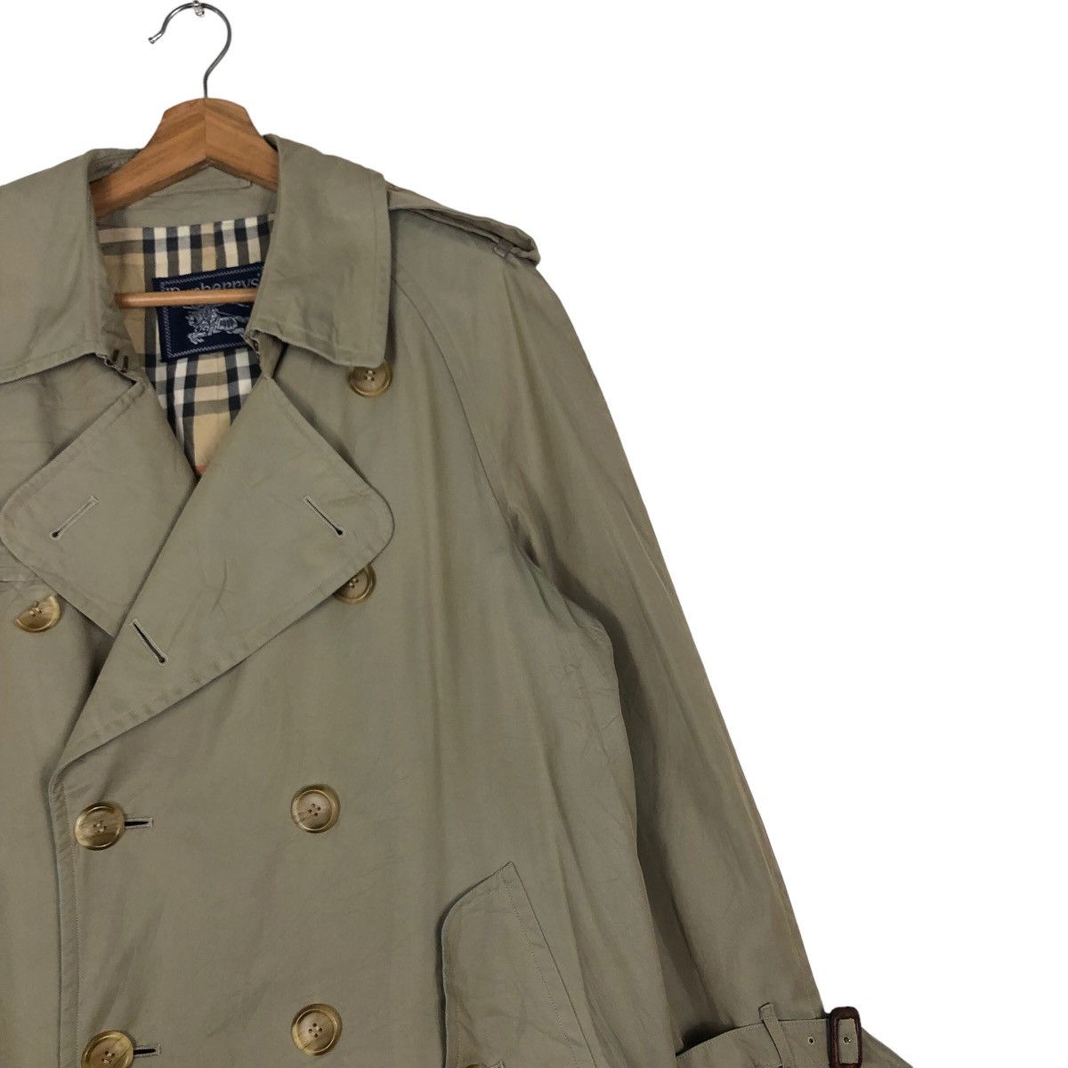 Burberry 🔥Vintage Long Jacket Burberrys Nova Check Blanket Bondage Size US M / EU 48-50 / 2 - 7 Thumbnail