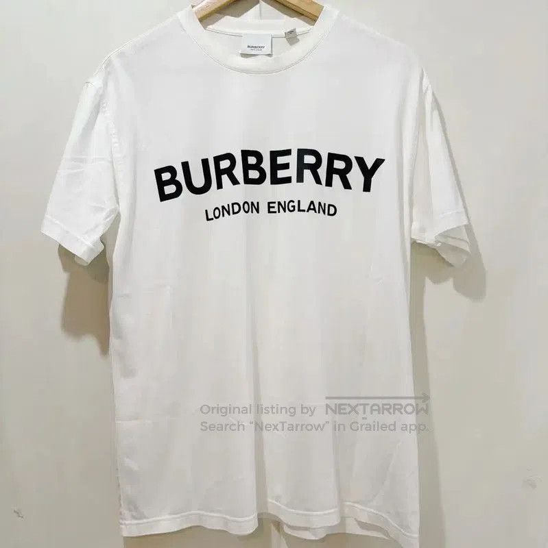 Burberry Burberry White Logo Summer T. Size US XS / EU 42 / 0 - 1 Thumbnail