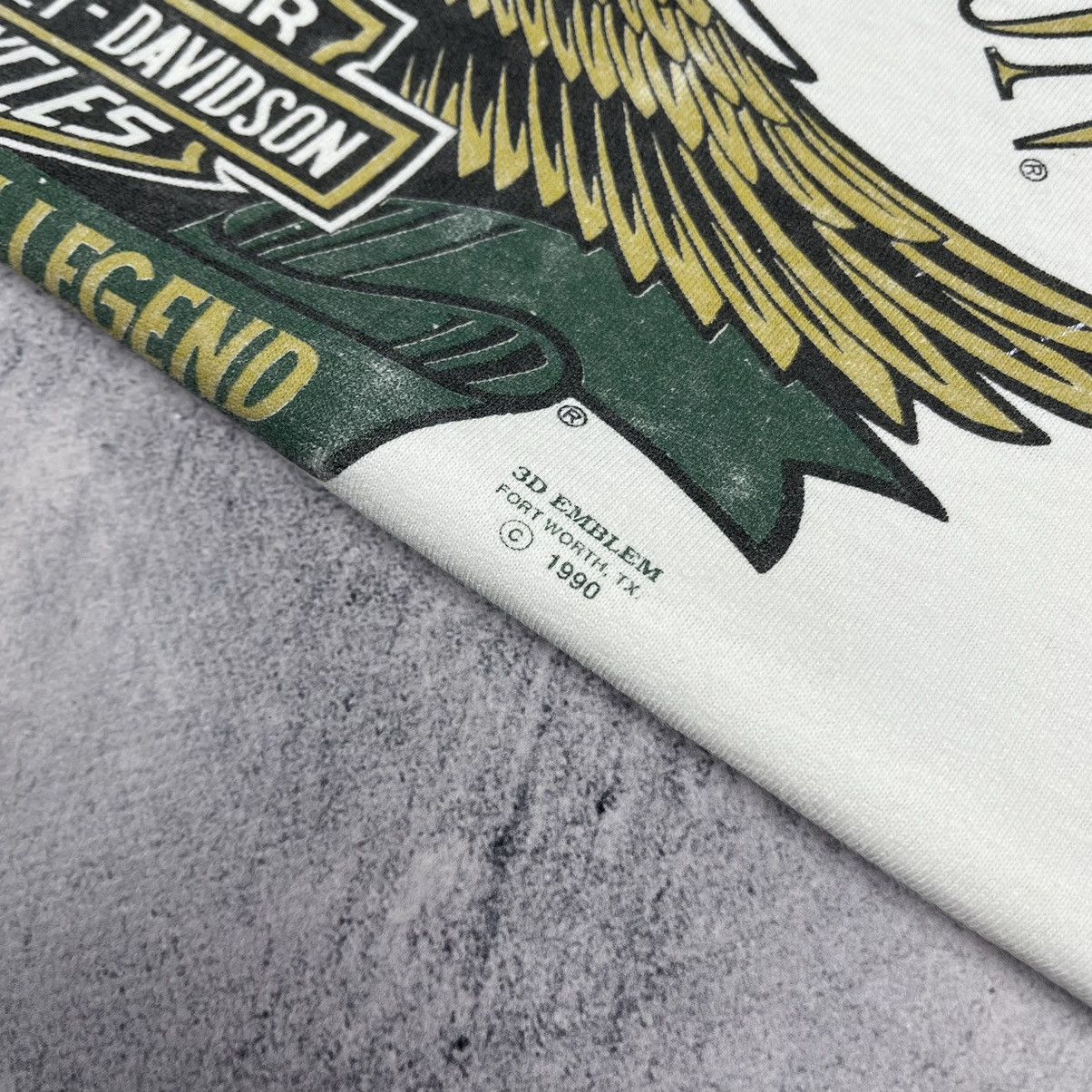 Harley Davidson Vintage Harley Davidson 3D emblem rare Eagle tee 1990’s Size US XL / EU 56 / 4 - 4 Thumbnail