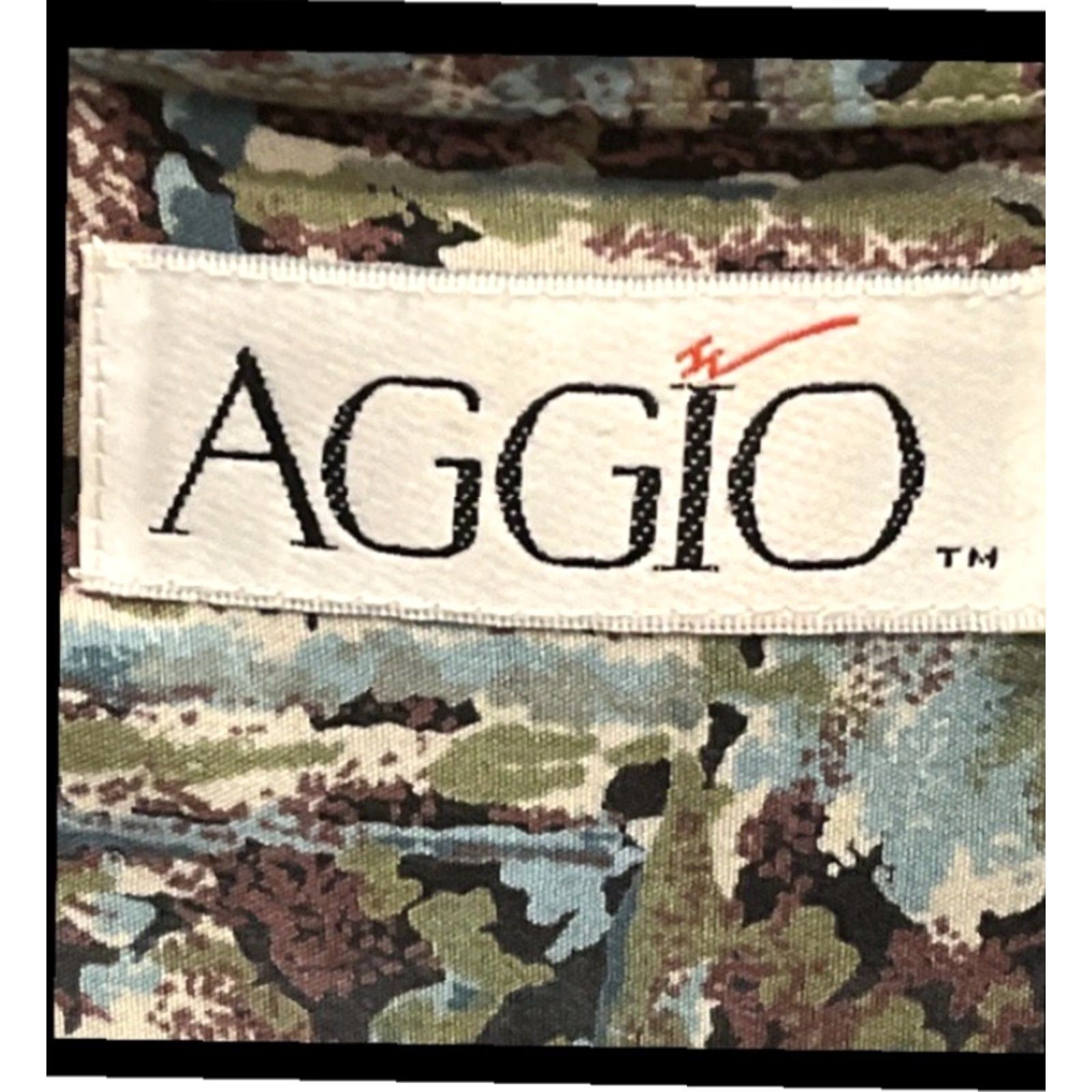 Olive AGGIO Button-Front Shirt Men’s XL Rayon 90s Psychedelic Geometric Brown Olive Blue Long Sleeve Casual Multicolor FYI: 1990s Decade Night Club Size US XL / EU 56 / 4 - 2 Thumbnail