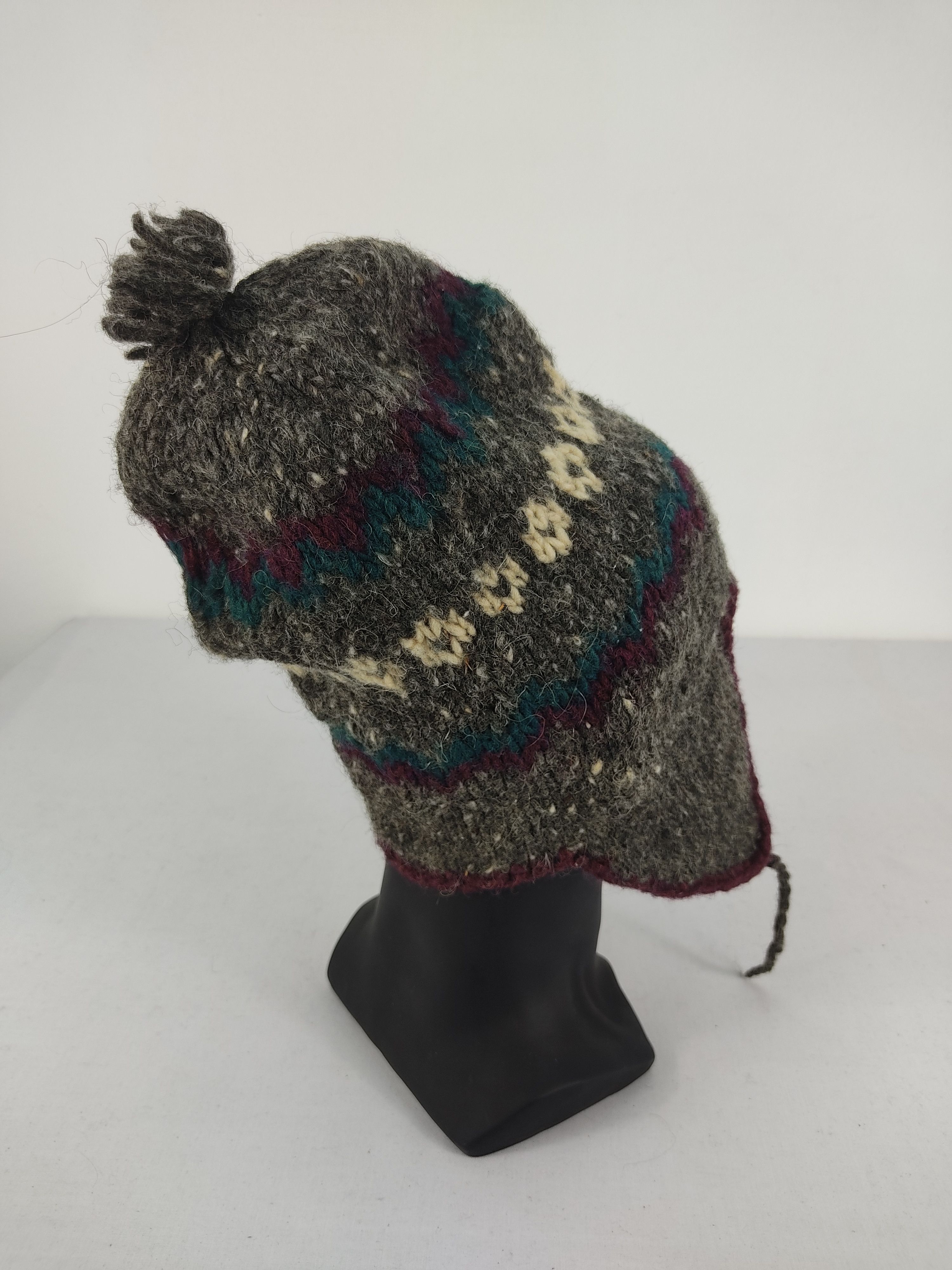 Handmade × Japanese Brand × Vintage Vintage Japanese Brand Earflap Wool Beanie/Snow Hat/Snow Cap Size ONE SIZE - 4 Thumbnail
