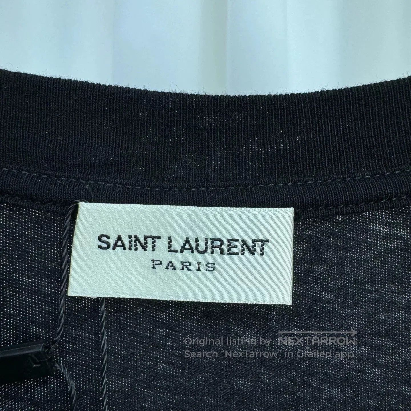 Saint Laurent Paris saint laurent black short sleeve t. Size US XS / EU 42 / 0 - 5 Thumbnail