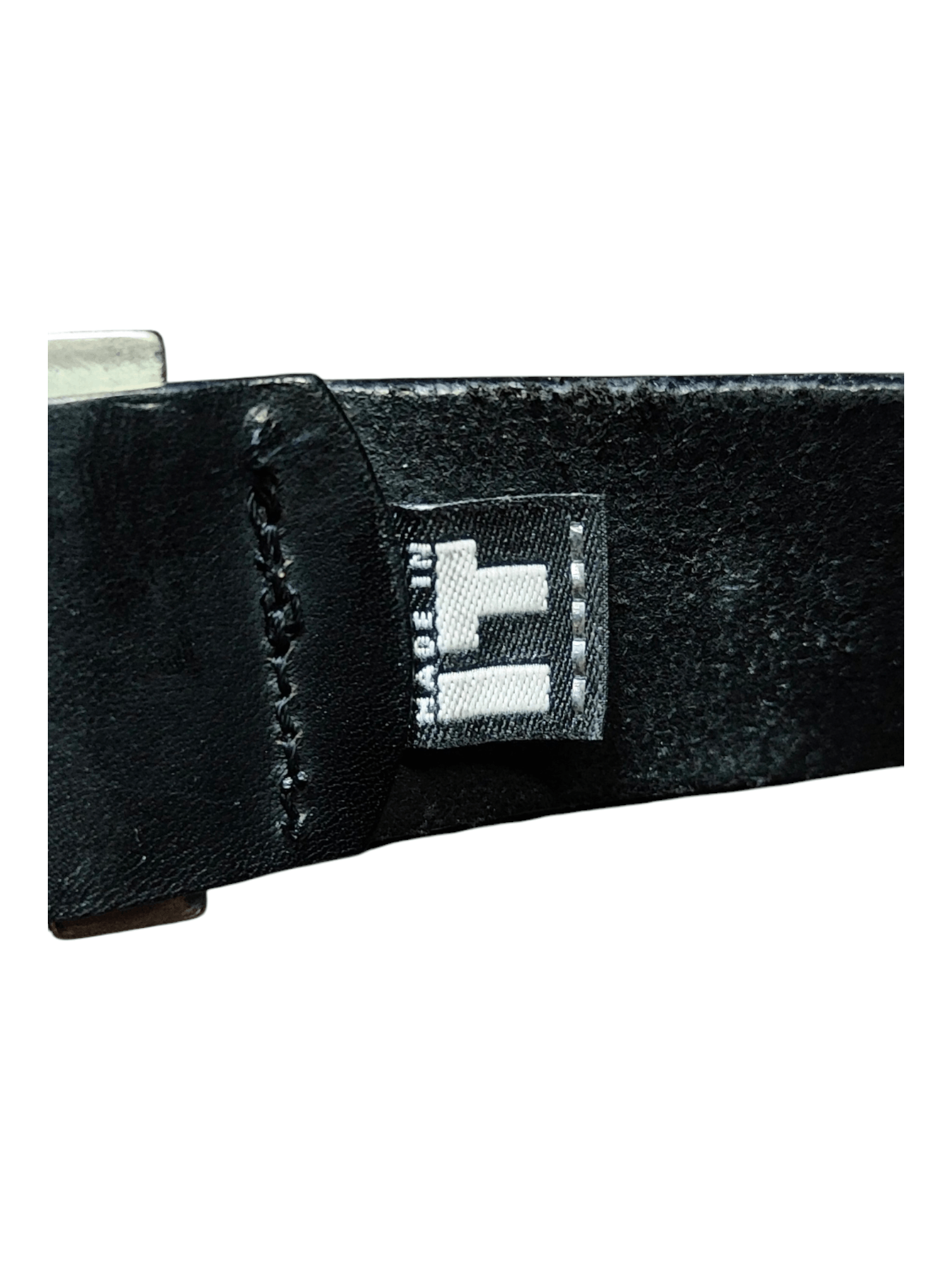 Versace VINTAGE Versus Versace Unisex Studded Black Leather Belt Size 32 - 8 Thumbnail