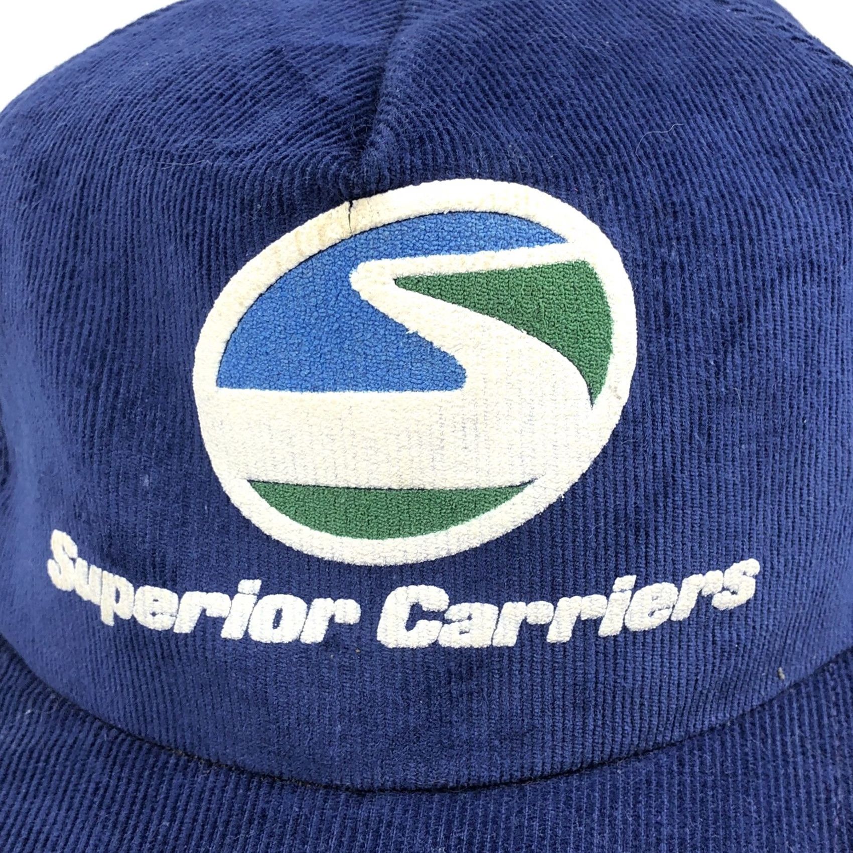 Vintage Vintage Superior Carriers Trucker Hat Cap Blue Corduroy SnapBack 80s Trucking US Size ONE SIZE - 3 Thumbnail