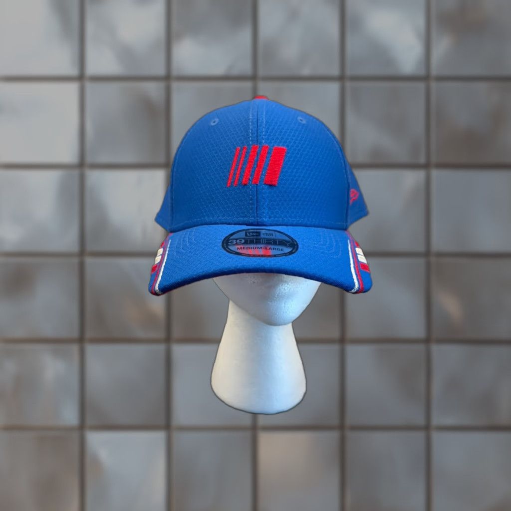 New Era Nascar Hat New Era 39Thirty Flex Racing Cars Mens Medium Blue Size ONE SIZE - 1 Thumbnail