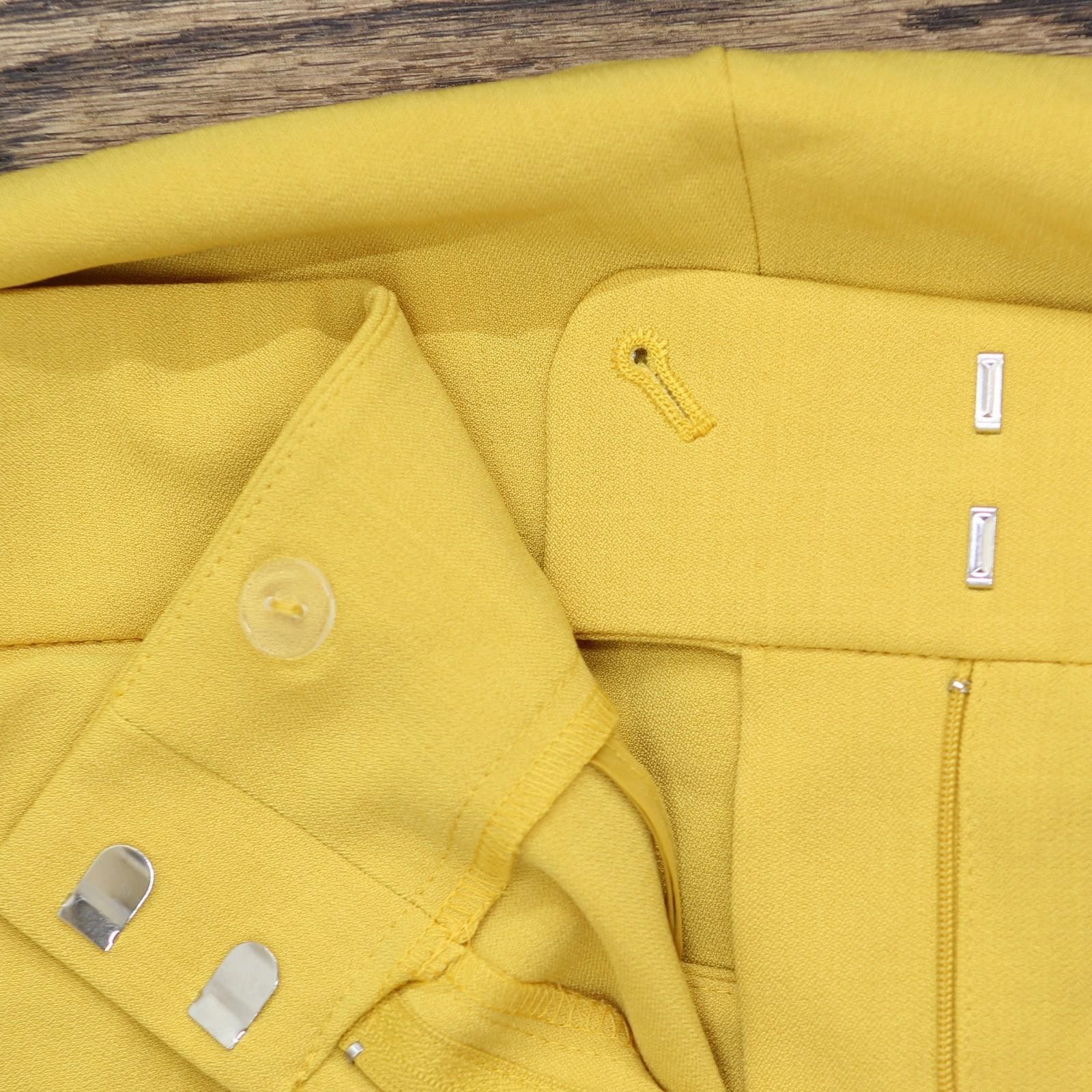 Other Nwt Kasper Fly Slim Pants 10902147 Butterscotch Yellow 22w Size 42" / US 20 - 5 Thumbnail