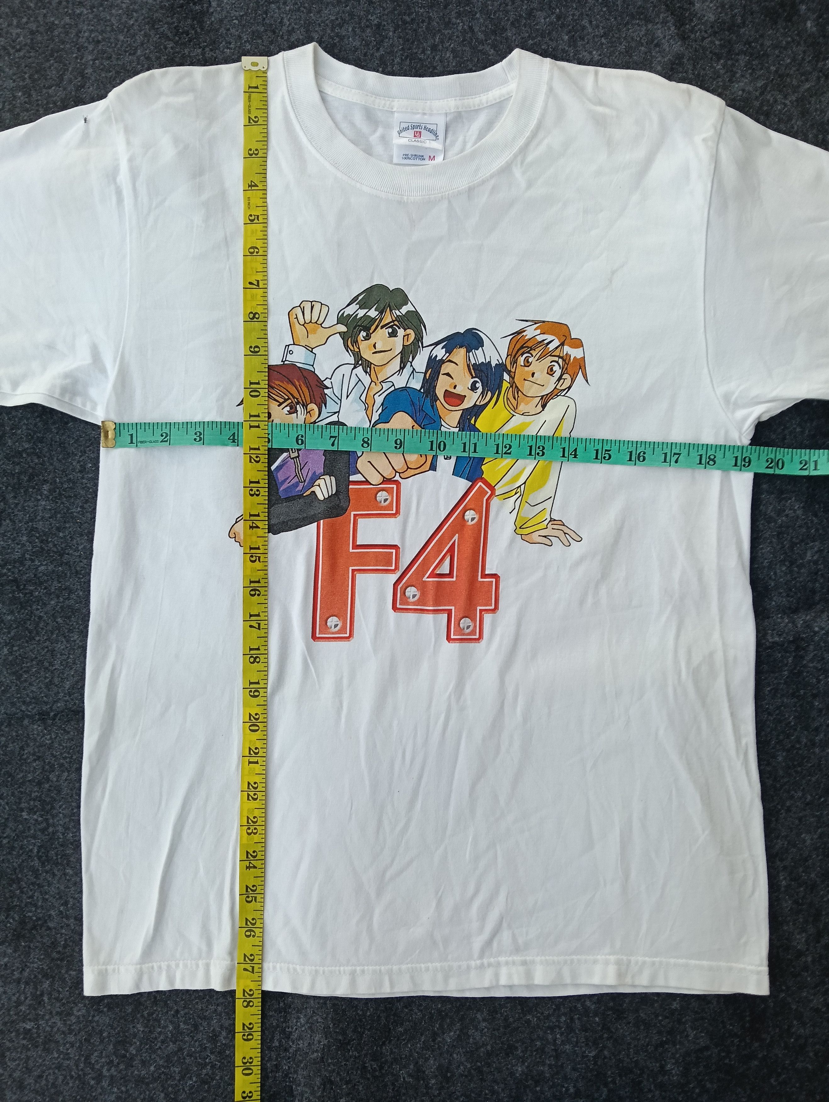 Band Tees × Japanese Brand × Vintage 90s F4 JAPANESE BAND WHITE TSHIRT. Size US M / EU 48-50 / 2 - 3 Thumbnail