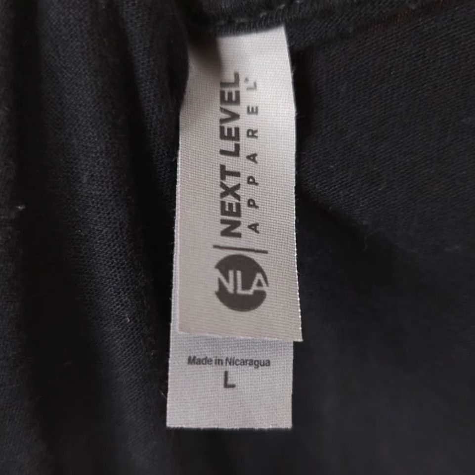 Next Level VINTAGE? No. Drink Coffee T Shirt Mens Size Large Black Dont Be A Prick Be A Kind Human Bean Size US L / EU 52-54 / 3 - 5 Thumbnail