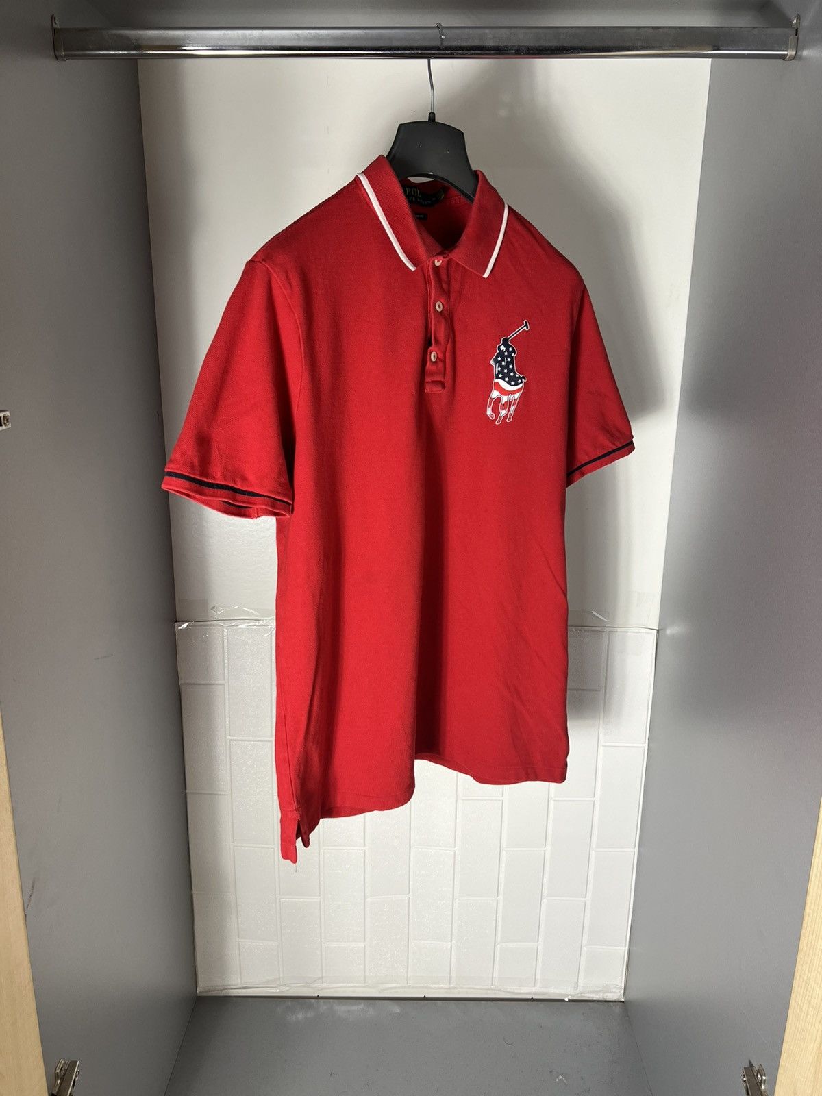 Polo Ralph Lauren × Vintage VERY RARE POLO RALPH LAUREN USA FLAG DESIGNER CLASSIC 90s Size US M / EU 48-50 / 2 - 3 Thumbnail