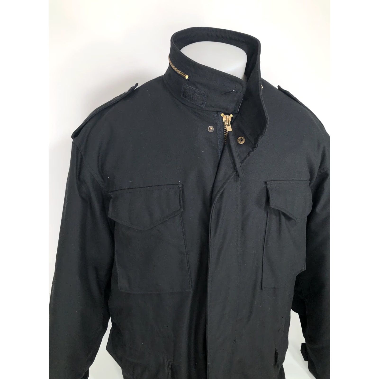 Vintage TRU-SPEC COLD WEATHER Military Field Combat Hooded Jacket Mens XL Black Size US XL / EU 56 / 4 - 3 Thumbnail