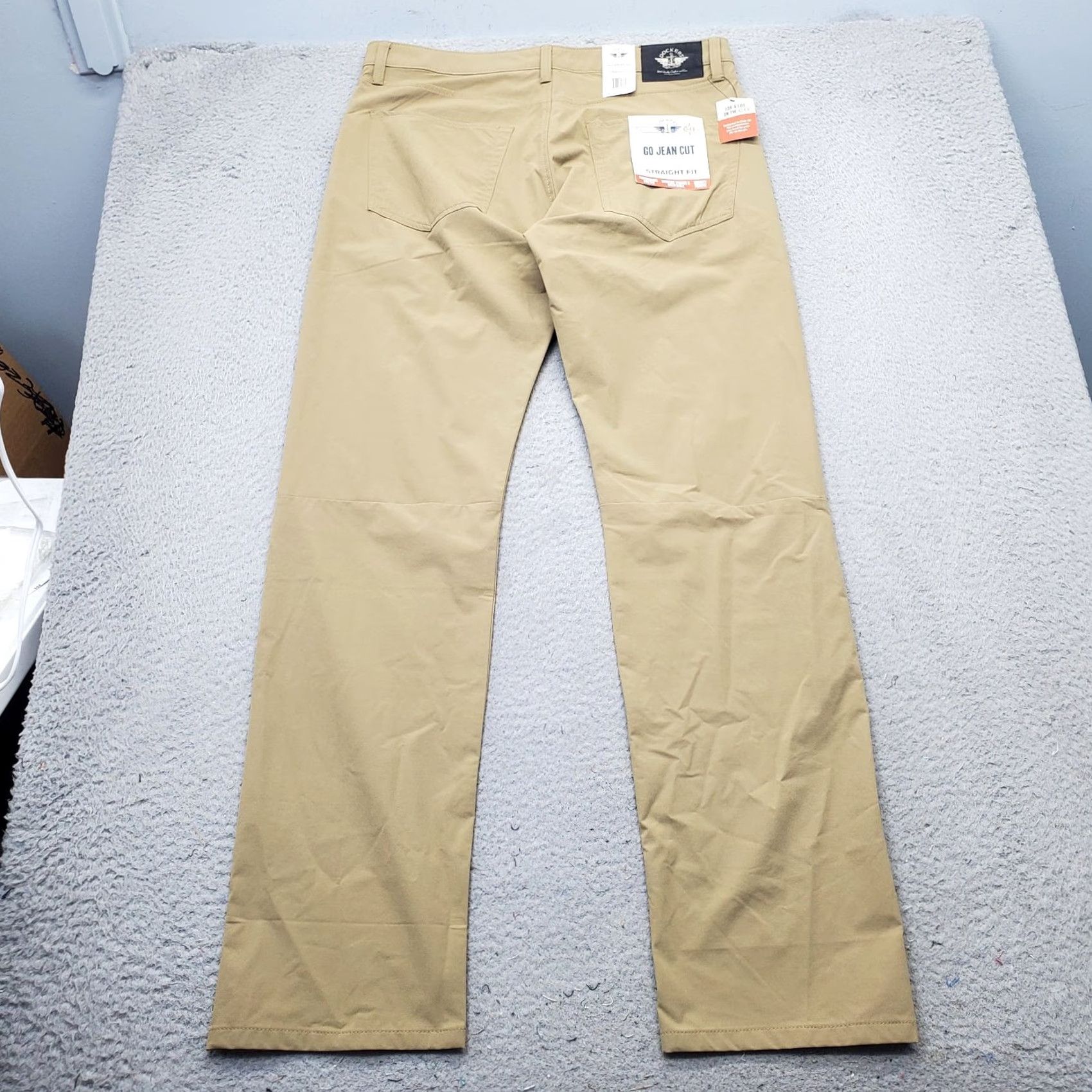 Dockers DOCKERS Mens Pants 34x34 Tan Straight Fit Hiking Casual Travel Outdoor Pockets Mens Size 34 Size US 34 / EU 50 - 2 Thumbnail
