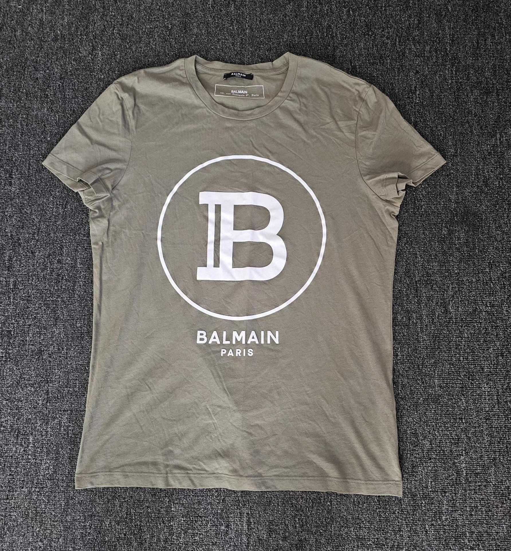 Balmain Balmain Men's Short Sleeve T-shirt Size US S / EU 44-46 / 1 - 1 Thumbnail