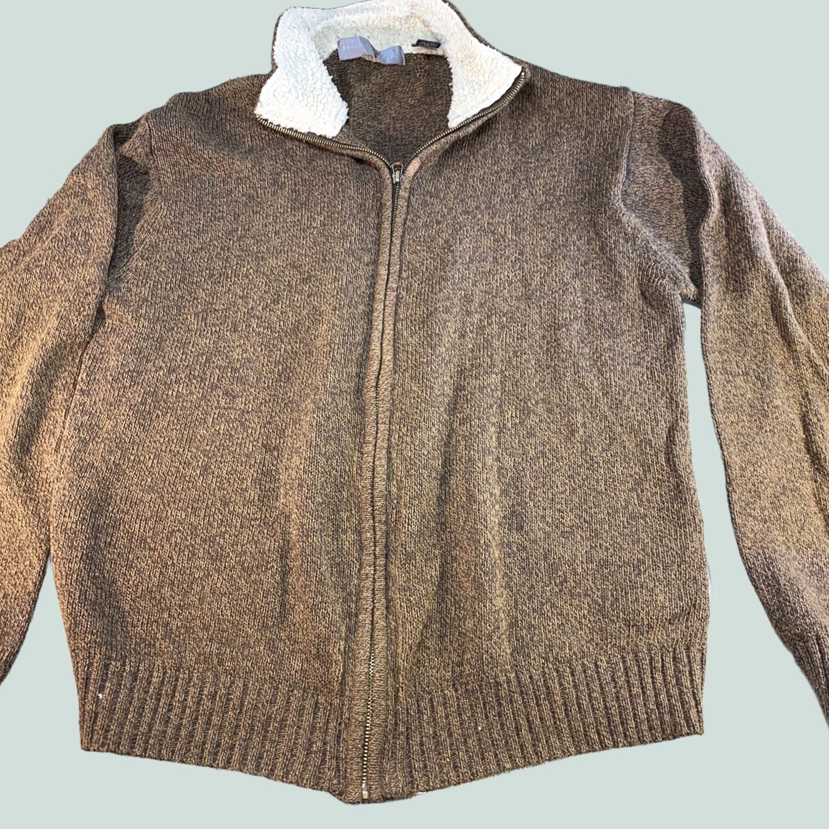 Oscar De La Renta VINTAGE Oscar de la Renta Sweater Zip Zipper Men L Brown Size US L / EU 52-54 / 3 - 1 Thumbnail