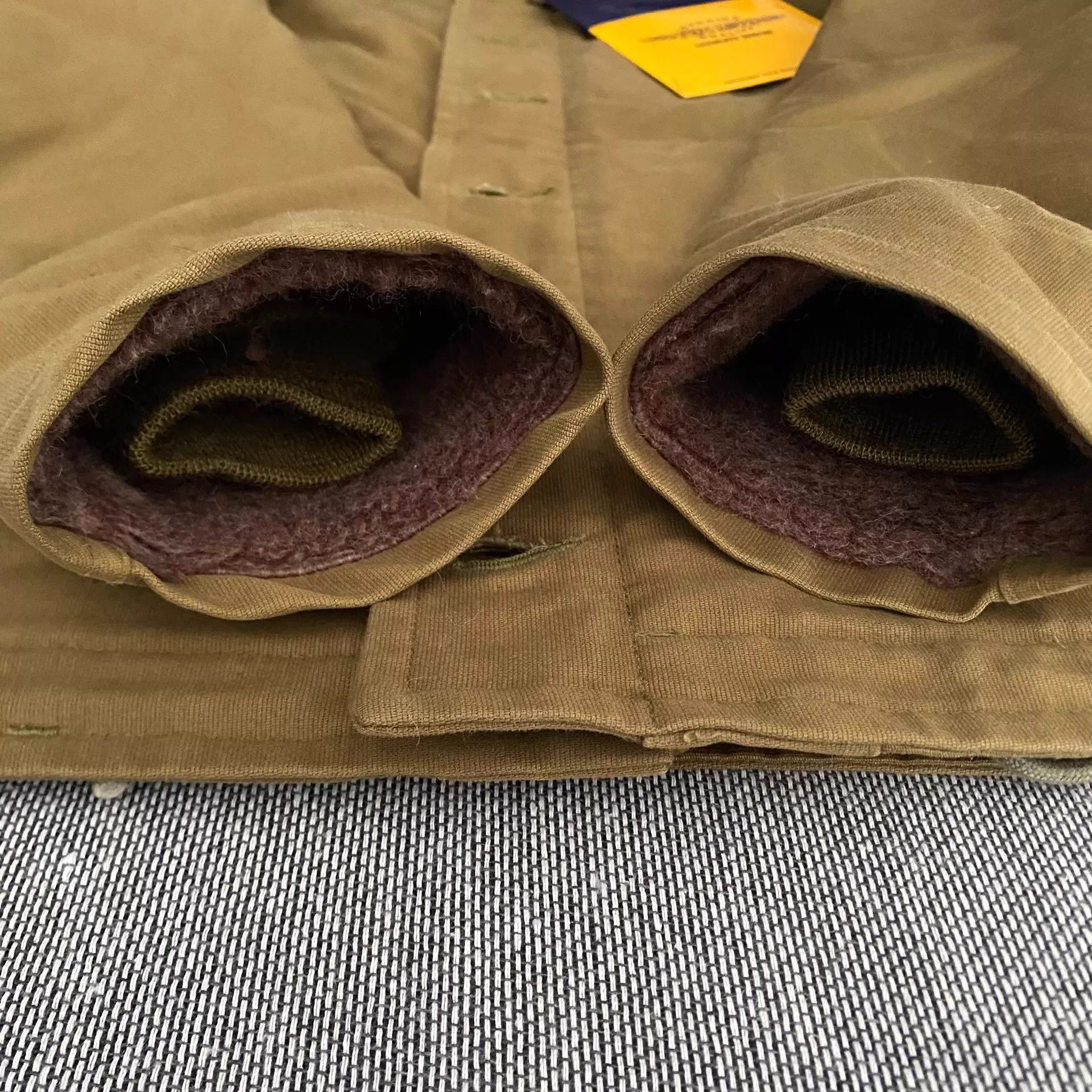TOYS McCOY Toys Mccoy N1 USN Navy Canvas Alpaca Lining Deck Jacket 38 Size US S / EU 44-46 / 1 - 4 Thumbnail