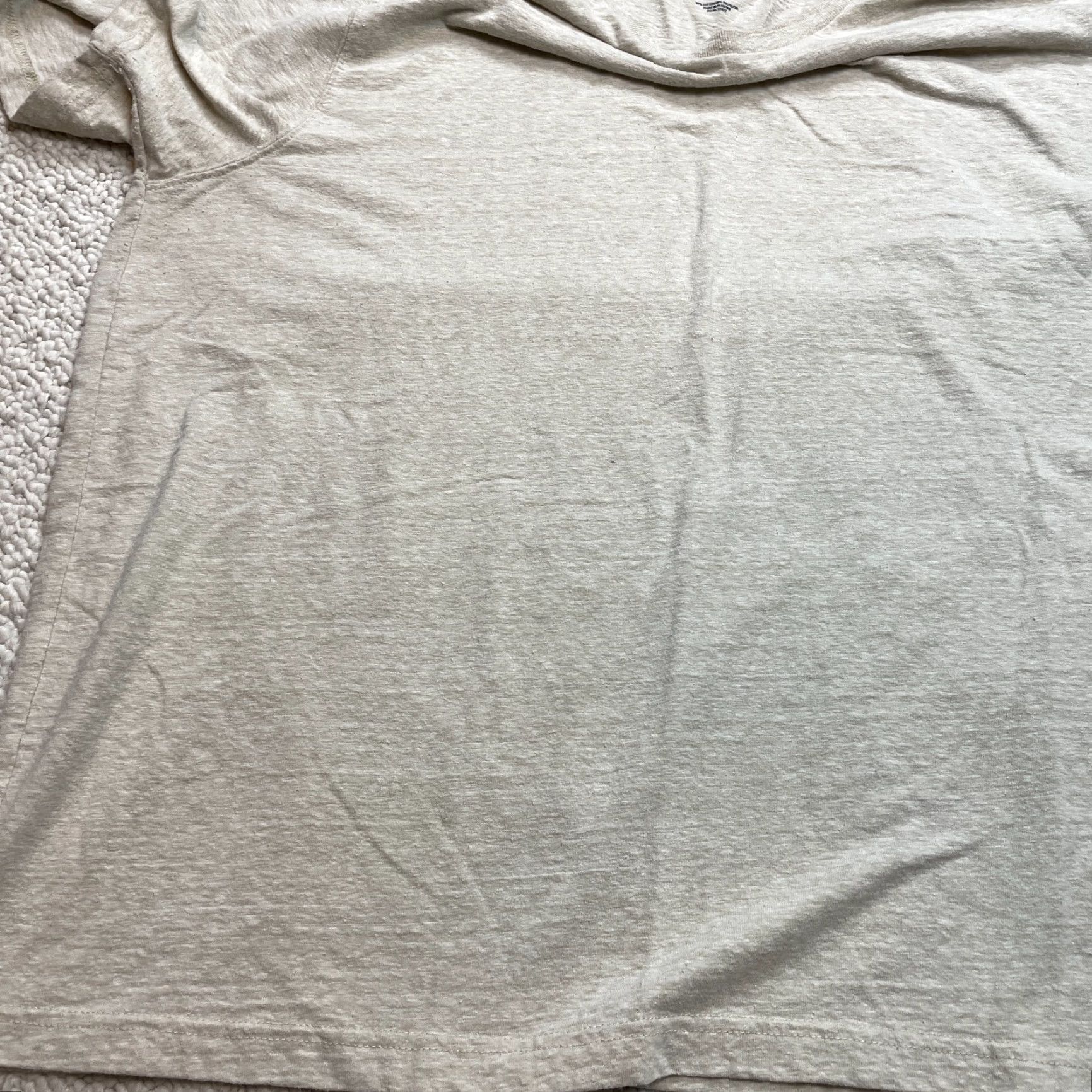 Vintage St. John's Bay Shirt Mens 2XL Beige Solid Crew Neck Short Sleeve T-Shirt Top Adult Regular Size US XXL / EU 58 / 5 - 7 Thumbnail