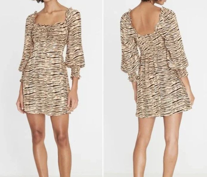 FAITHFULL Faithfull The Brand Ira Mini Dress Wyldie ( 2/XS ) Size XS / US 0-2 / IT 36-38 - 1 Thumbnail