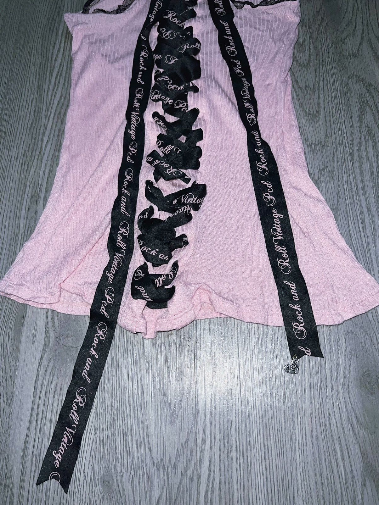 Japanese Brand Pussycat Dolls Shhh…lolita lace up tank top 🎀🖤 Size M / US 6-8 / IT 42-44 - 13 Thumbnail