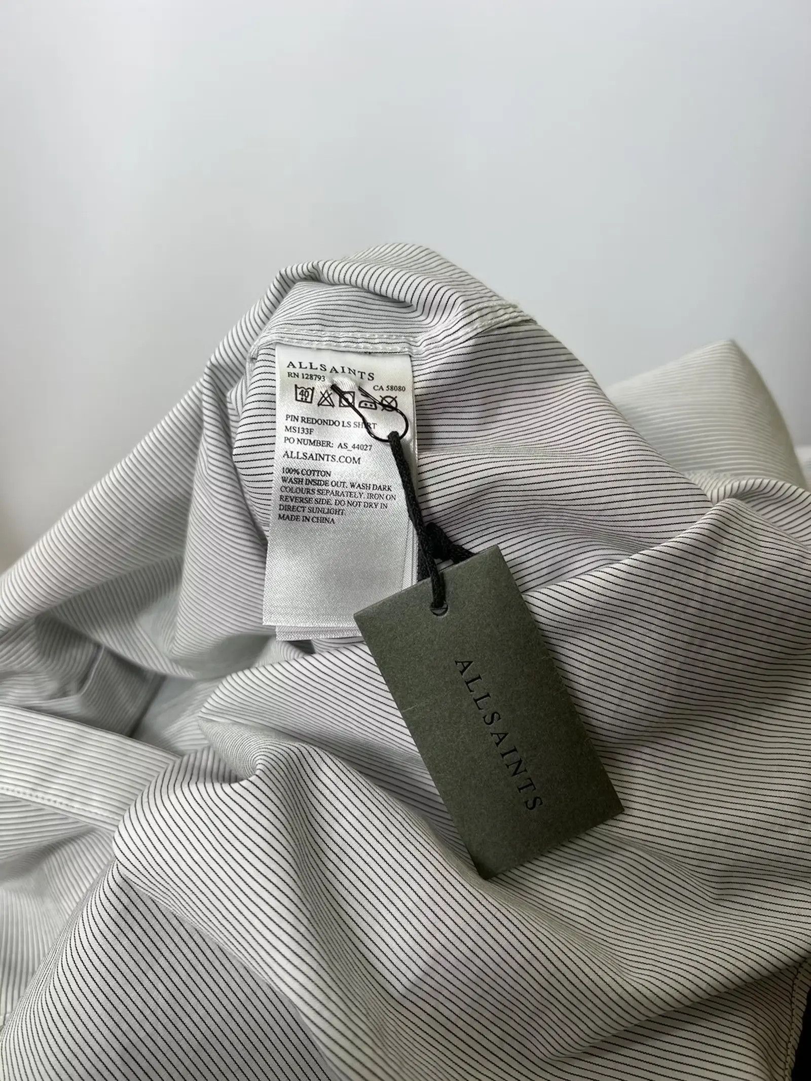 Allsaints × Japanese Brand All Saints Pin Redondo LS Shirt Size US L / EU 52-54 / 3 - 5 Thumbnail