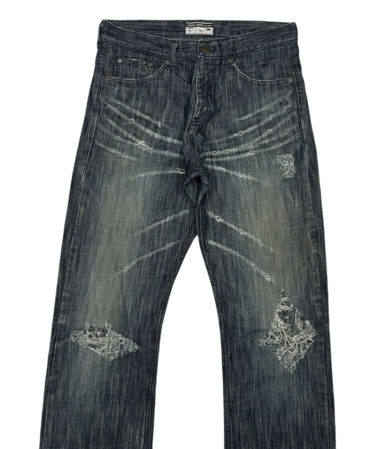 Dior DIOR VIBES MICHEL KLEIN CLAW-MARK DISTRESSED DENIM JEANS Size US 30 / EU 46 - 3 Thumbnail