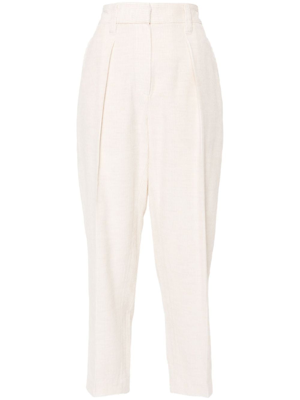 Brunello Cucinelli COTTON BLEND TROUSERS Size 27" / US 4 / IT 40 - 1 Thumbnail