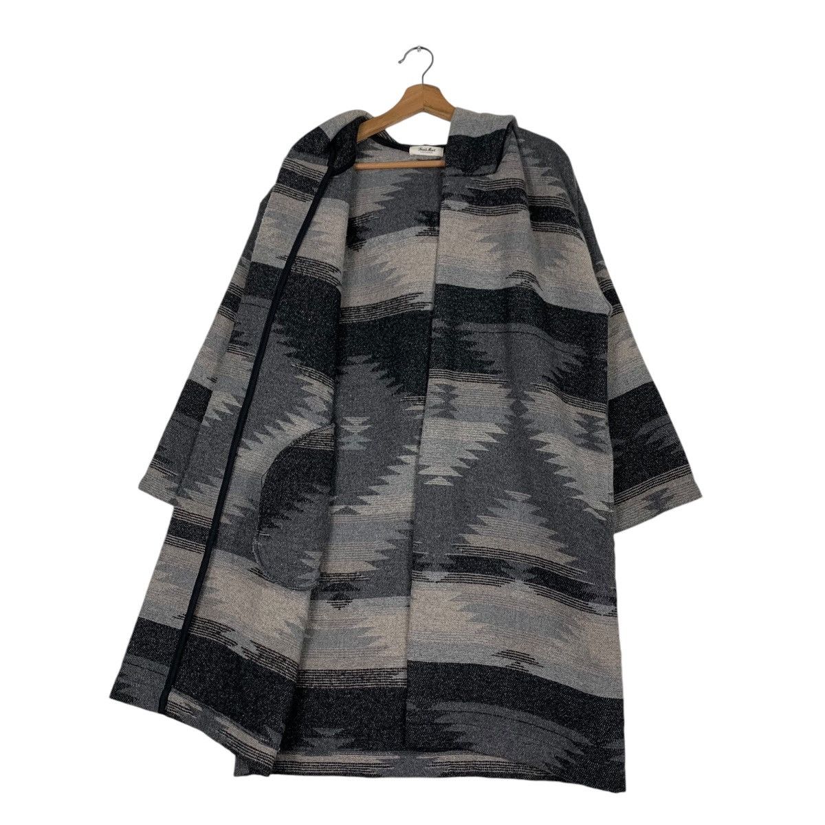 Japanese Brand Free's Mart Love California Buttonless Overcoat #1252-C57 Size US M / EU 48-50 / 2 - 10 Thumbnail
