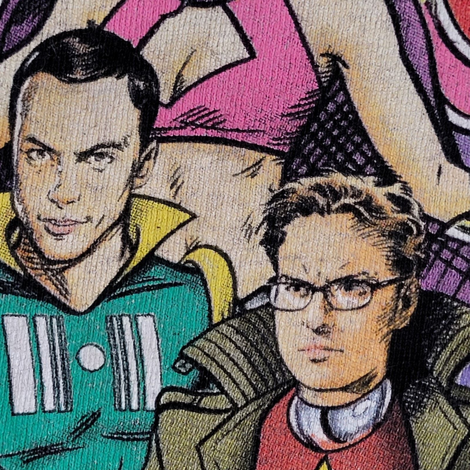 Ripple Junction The-Big-Bang Theory Bazinga Comic Shirt M/L 21x26 Crop Black Size US M / EU 48-50 / 2 - 4 Thumbnail