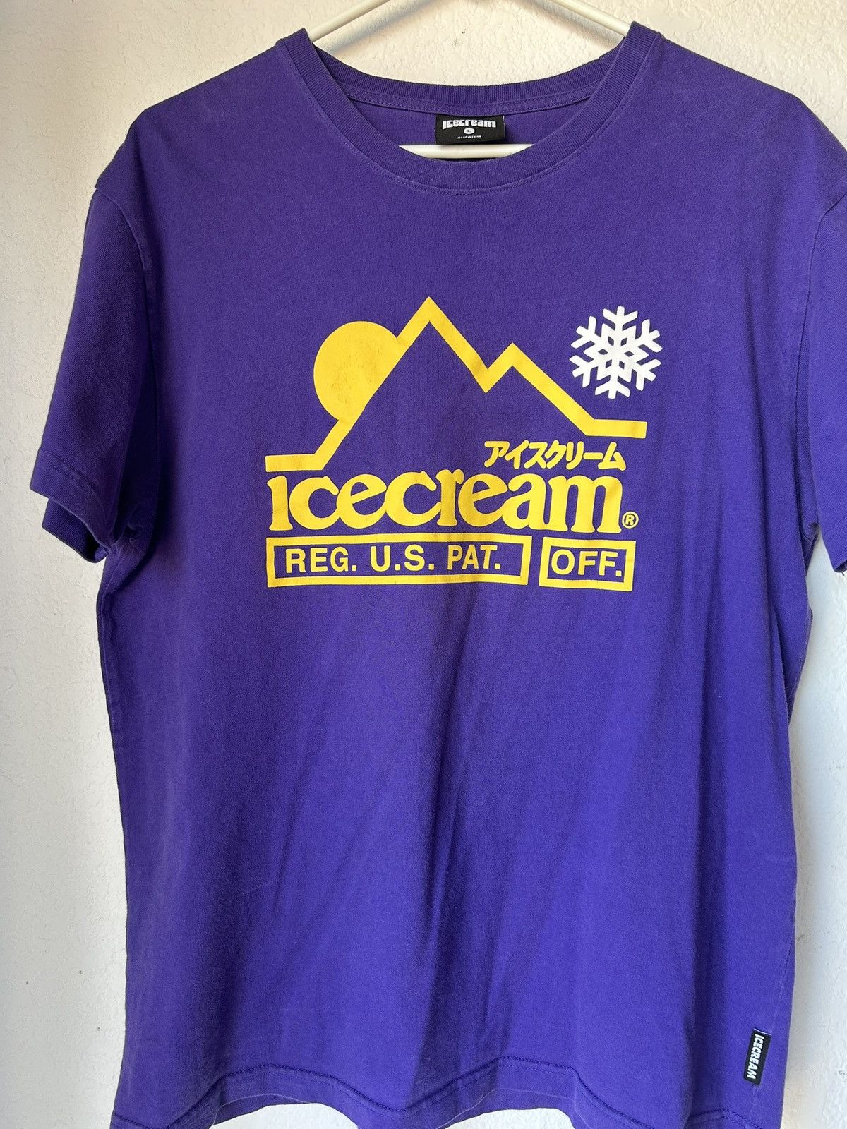 Icecream ICECREAM Men's Purple T-shirt Size US L / EU 52-54 / 3 - 1 Thumbnail
