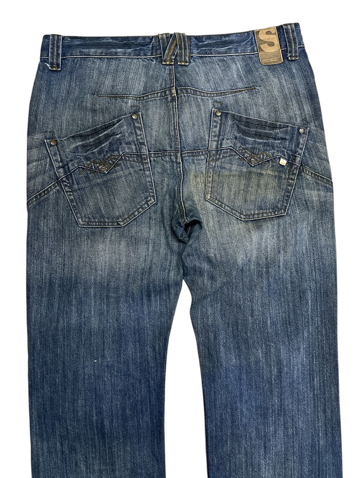 Japanese Brand Samuel Kevin Distress Denim Size US 34 / EU 50 - 7 Thumbnail