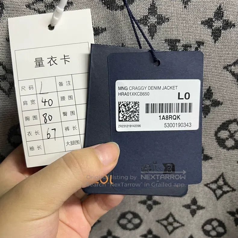 Louis Vuitton Louis Vuitton Grey Jacquard Silk Knit Crew Neck short Slee Size L / US 10 / IT 46 - 3 Thumbnail