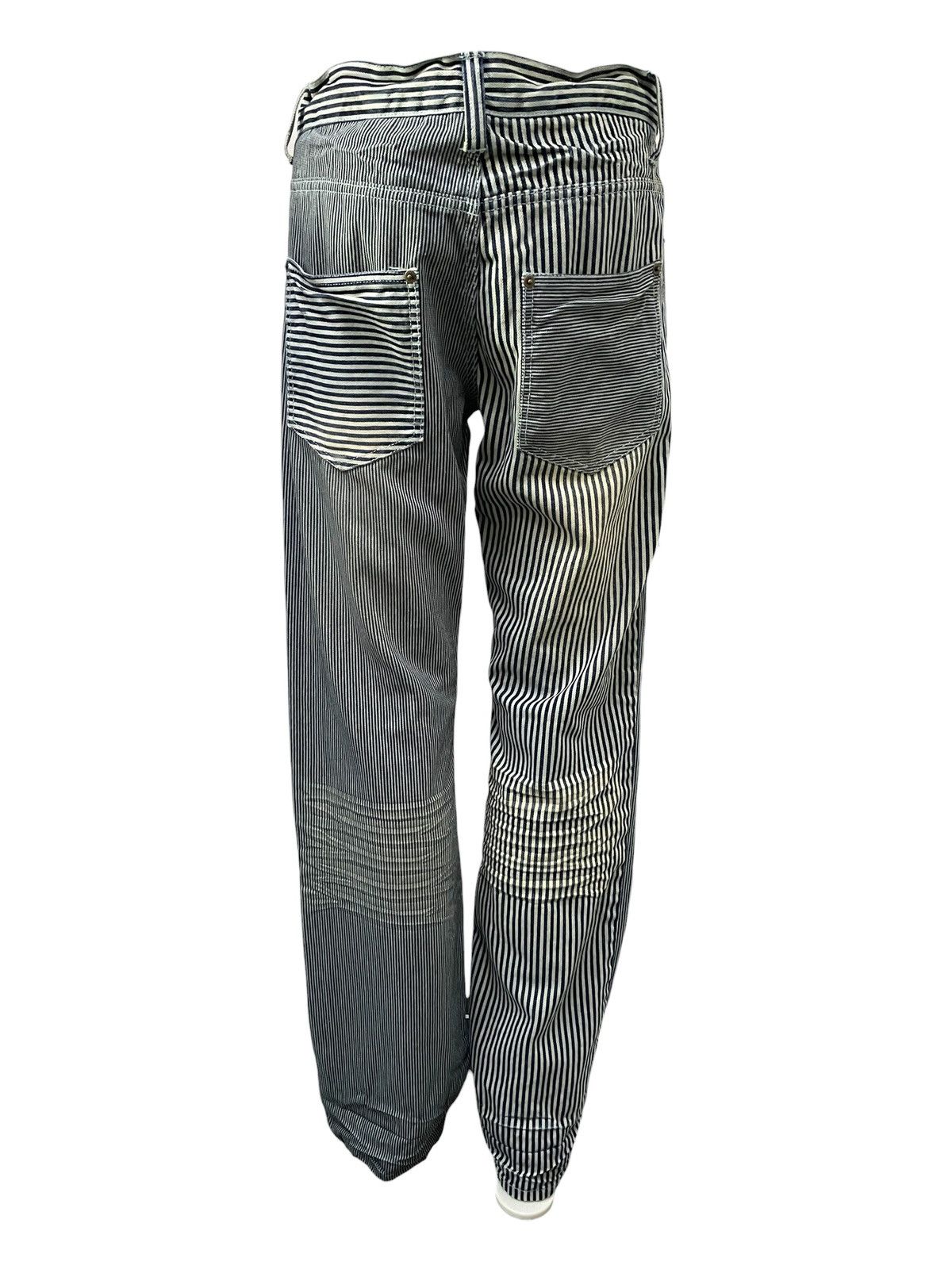 GOSTAR DE FUGA × Hysteric Glamour Jungle Storm Japan Multi Hickory Stripe 3D Whisker Jeans Size US 32 / EU 48 - 4 Thumbnail