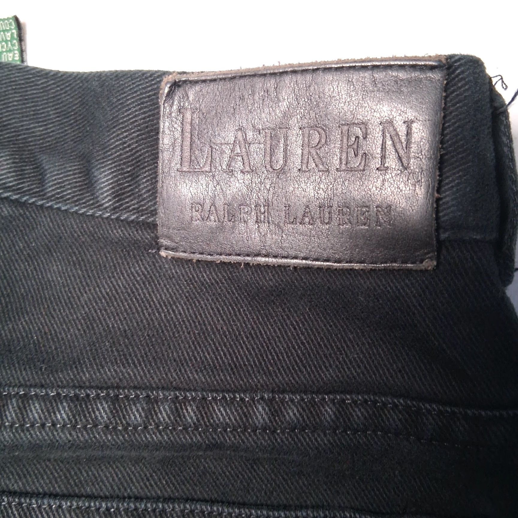 Ralph Lauren VINTAGE Lauren Ralph Lauren Jeans Mom Regular Black Denim High Rise 29" Waist 29" Inseam Women 10 Size 32" / US 10 / IT 46 - 4 Thumbnail