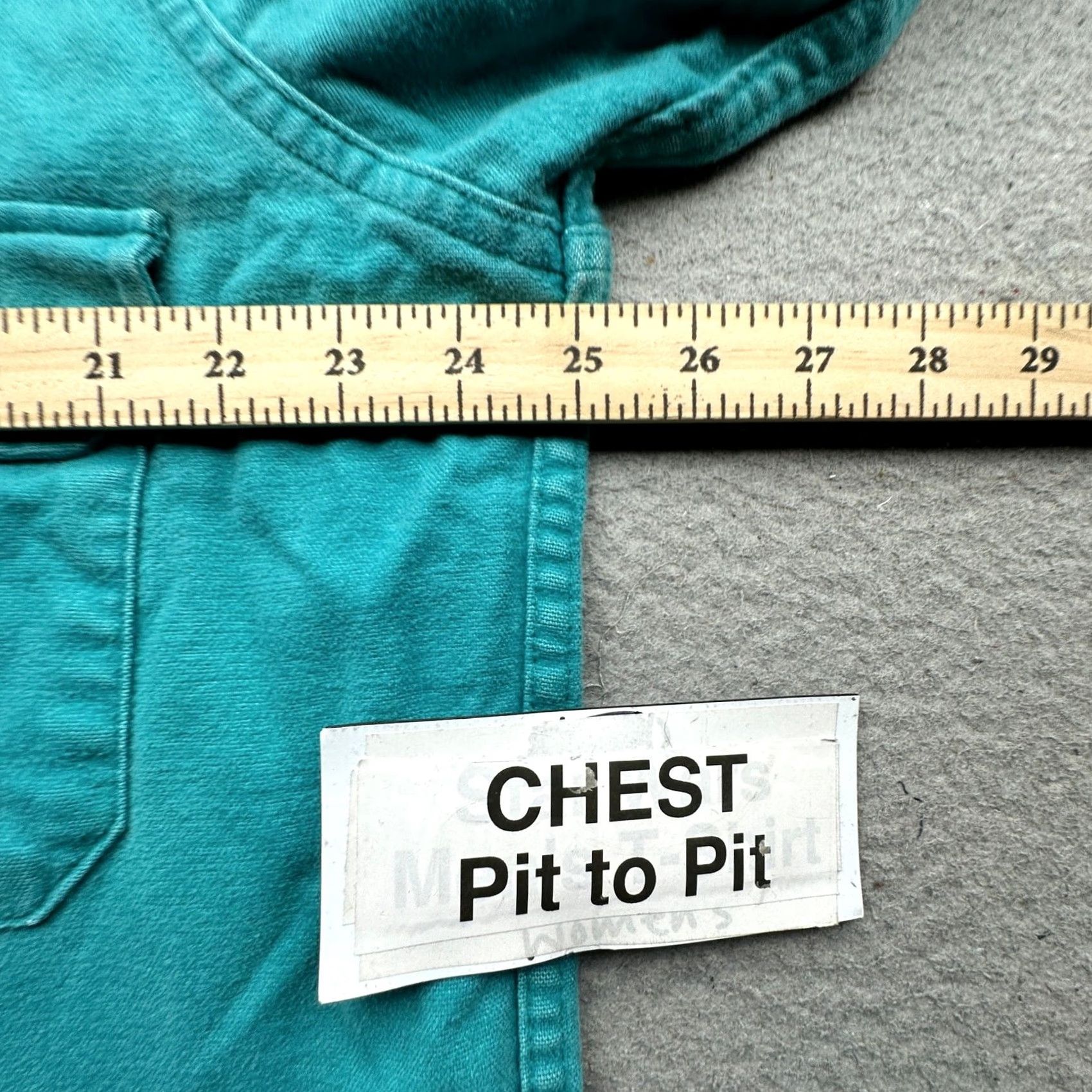 Vintage VINTAGE Woolrich Chamois Flannel Long Sleeve Shirt Mens XL Teal Green Size US XL / EU 56 / 4 - 4 Thumbnail