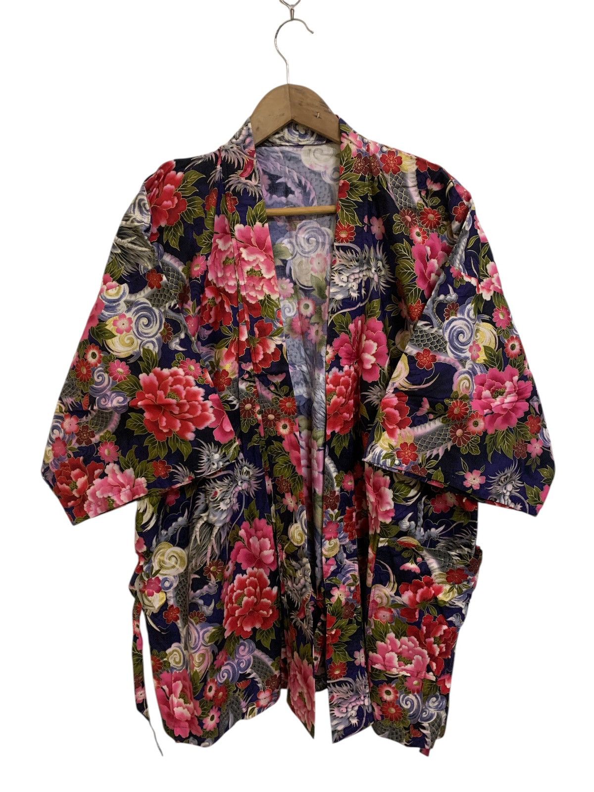 Vintage Final Drop🔥Vintage Traditional Kimono Dragon Overprint Size US L / EU 52-54 / 3 - 2 Thumbnail