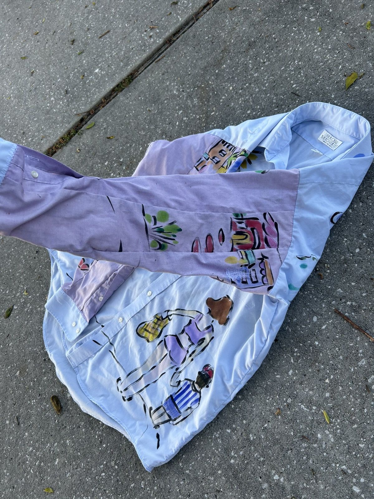 Other 1/1 Your World reconstructed patchwork long sleeve shirt Size US L / EU 52-54 / 3 - 5 Thumbnail
