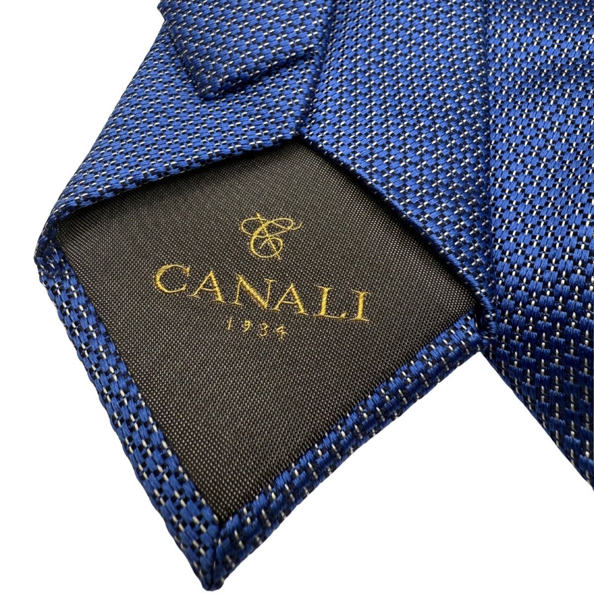 Canali Canali Silk Tie, Blue, Made in Italy, Like New Size ONE SIZE - 4 Thumbnail