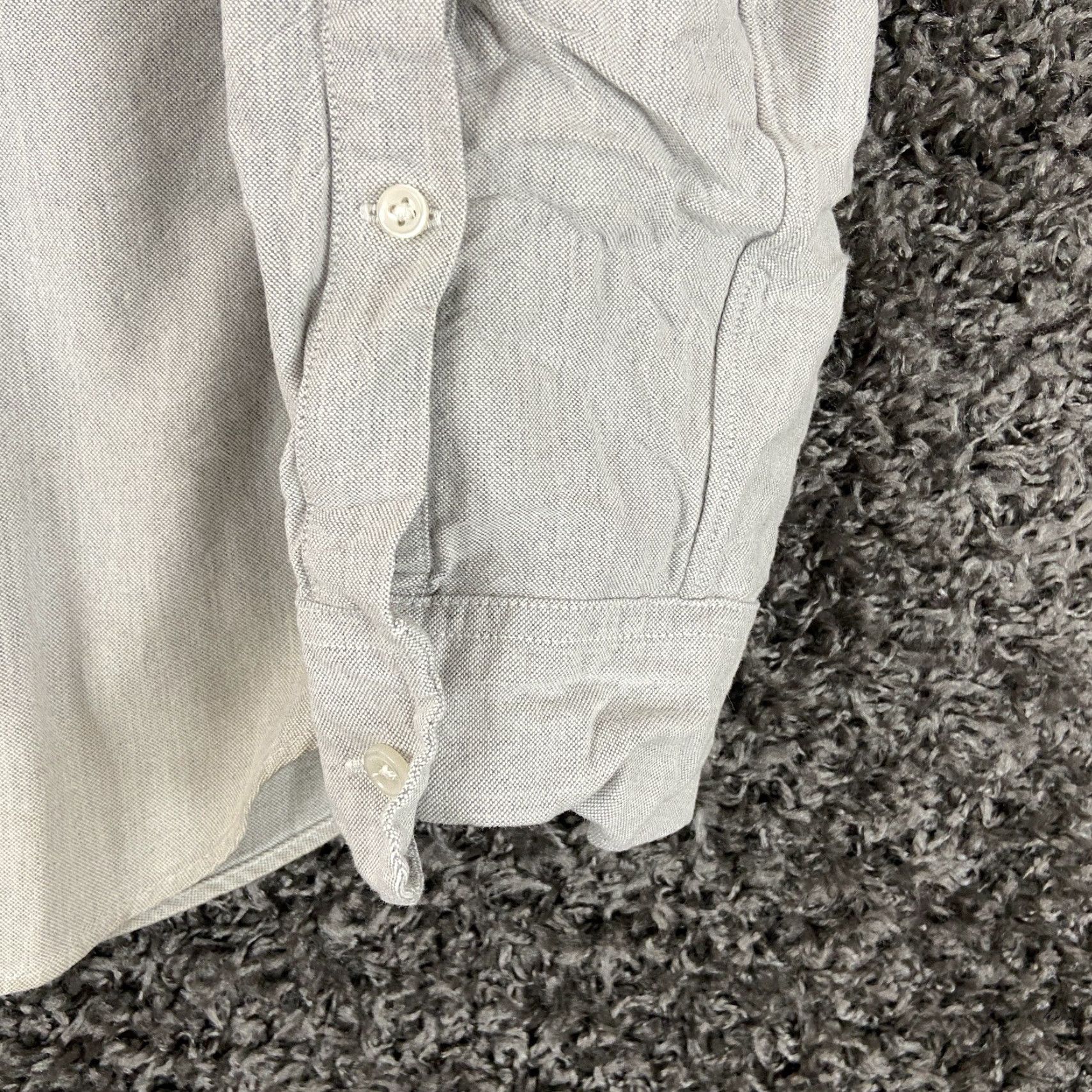 J.Crew VINTAGE J.CREW Men’s Long Sleeve Button-Up Shirt Cotton White Gray M Mens Size US M / EU 48-50 / 2 - 3 Thumbnail