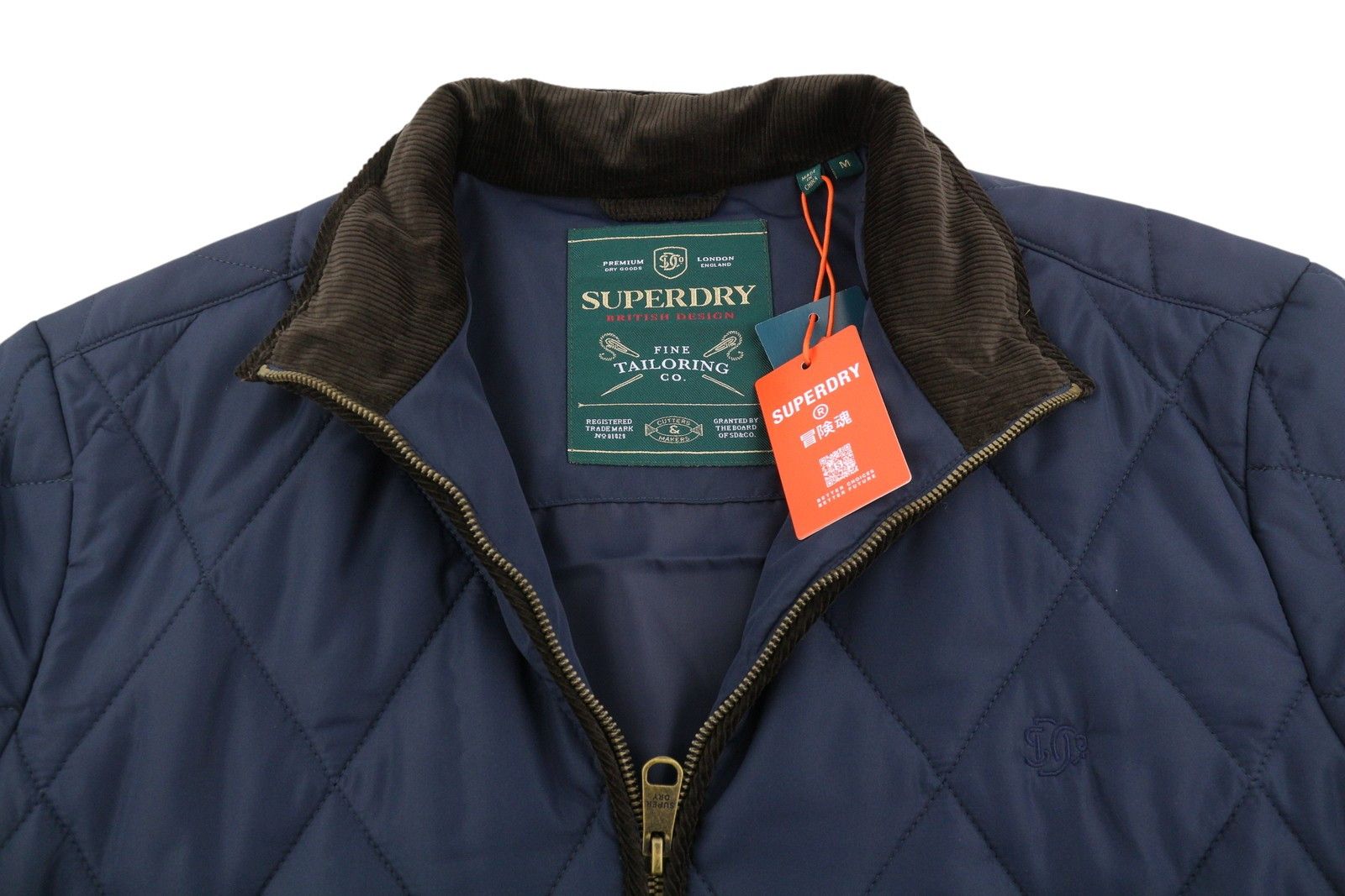 Superdry Estate Liner M Blue High Neck Padded 87144 Size US M / EU 48-50 / 2 - 5 Thumbnail
