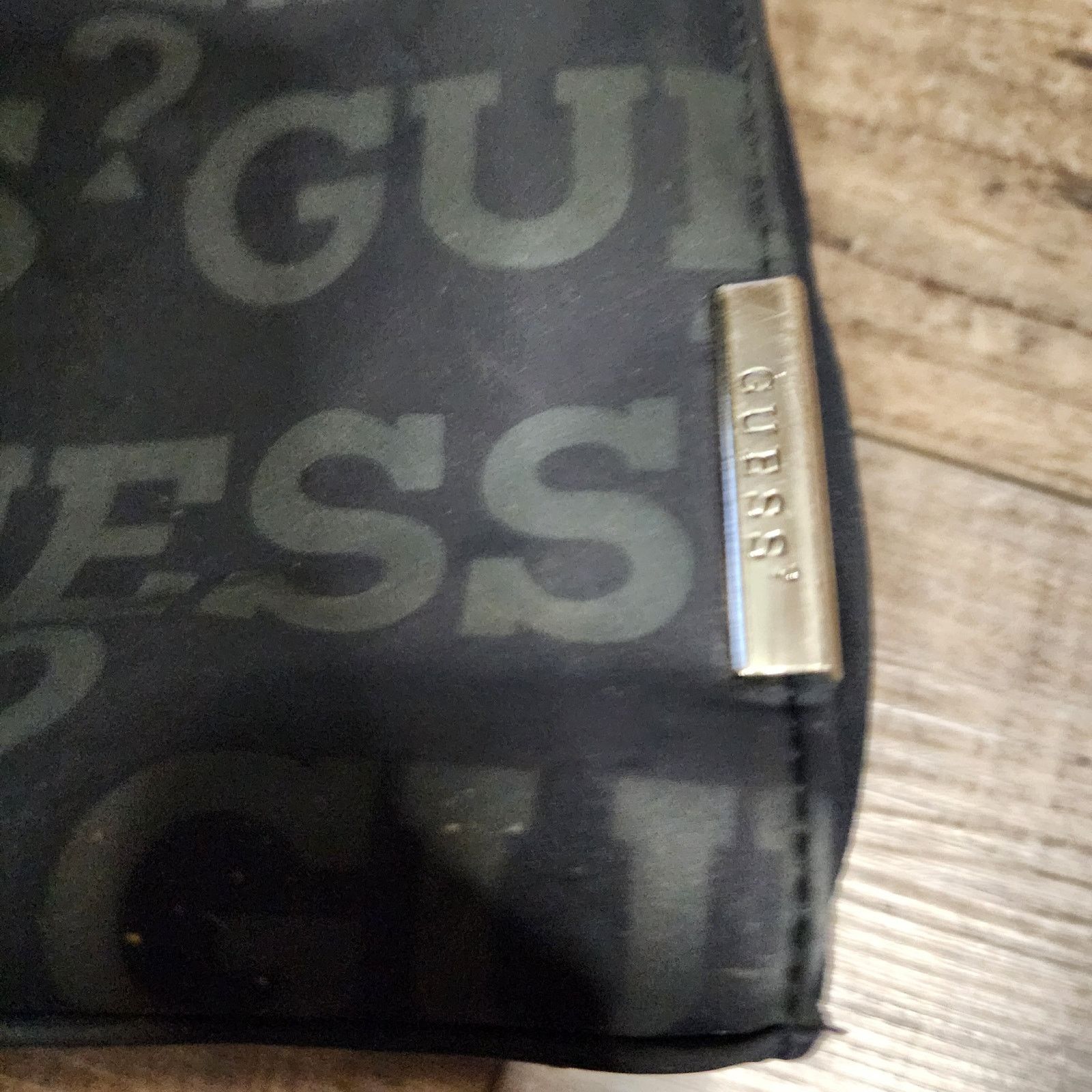 Guess Guess purse black on black vinyl top handle handbag 4a Size ONE SIZE - 4 Thumbnail