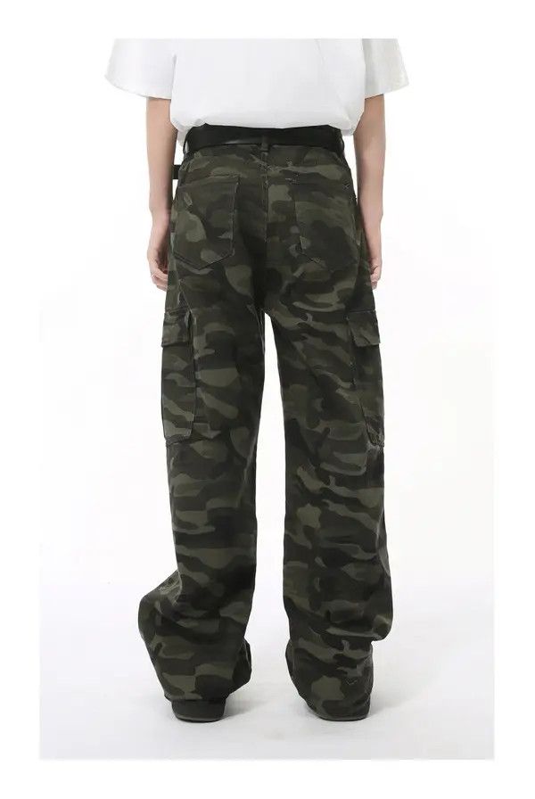 VIBE High street cleanfit camouflage pocket workwear washed jeans Size US 32 / EU 48 - 5 Thumbnail