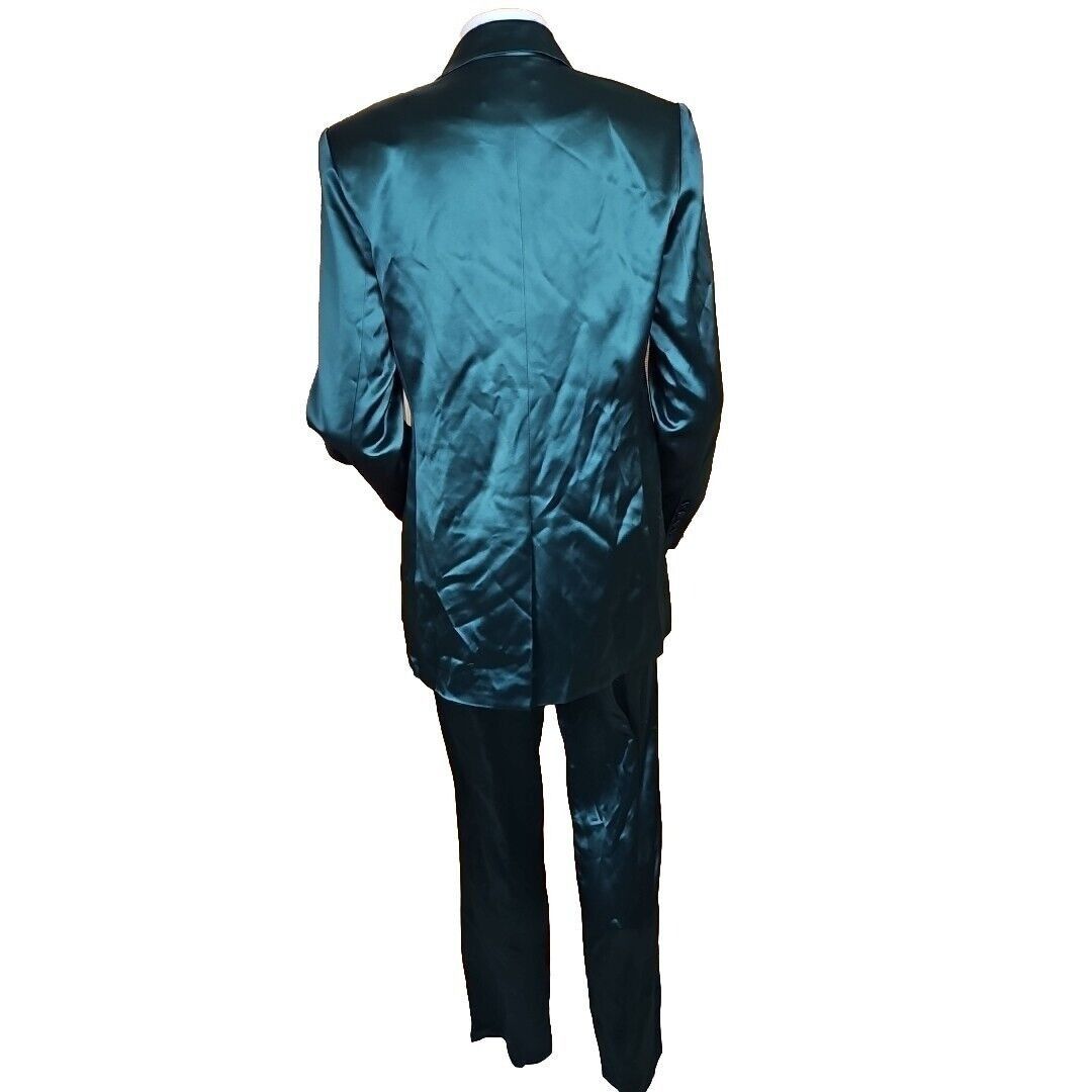 Other Lattelier Pant Suit Womens M Tie Waist Tuxedo Blazer Satin G Size M / US 6-8 / IT 42-44 - 2 Thumbnail