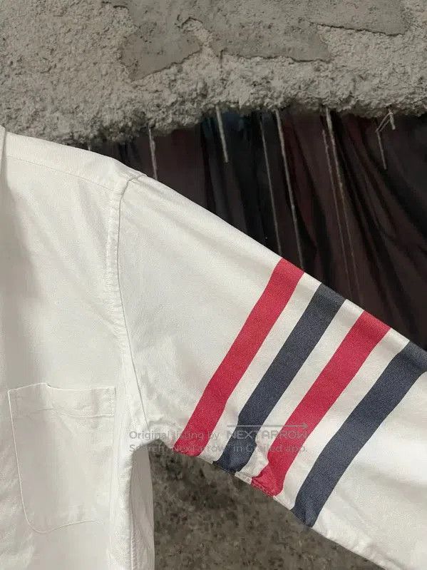 Thom Browne Thom Browne White Long Sleeve Shirt for Men . Size US M / EU 48-50 / 2 - 5 Thumbnail