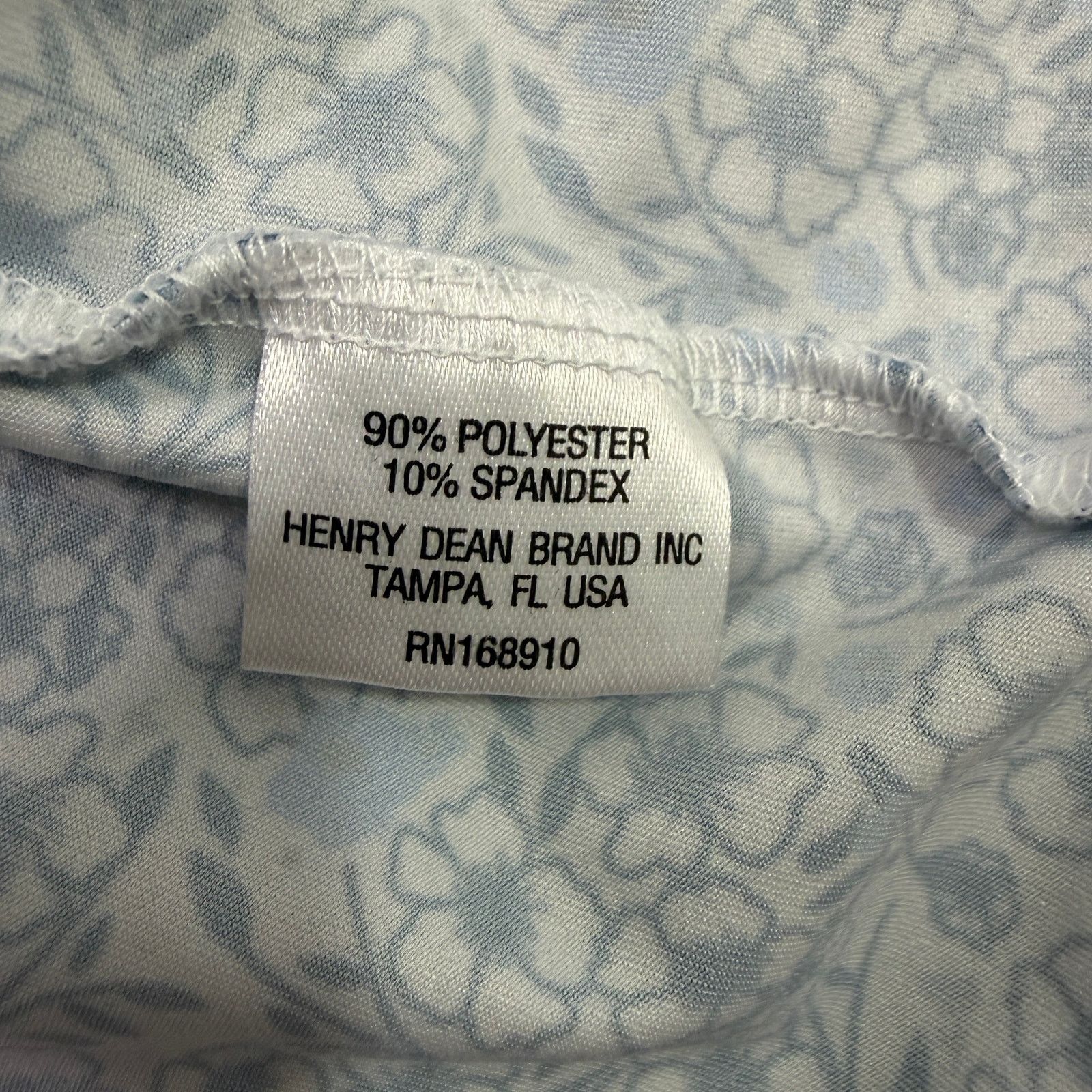 Other Henry Dean Sleepy Floral Print Performance Knit Polo Shirt Size US XL / EU 56 / 4 - 5 Thumbnail