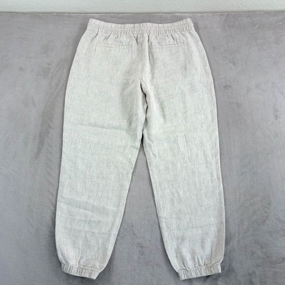 Athleta Athleta Retreat Linen High Rise Jogger in Beige Womens L 100% Linen Beige Jogger Athleisure NWT Size 36" / US 14 / IT 50 - 3 Thumbnail