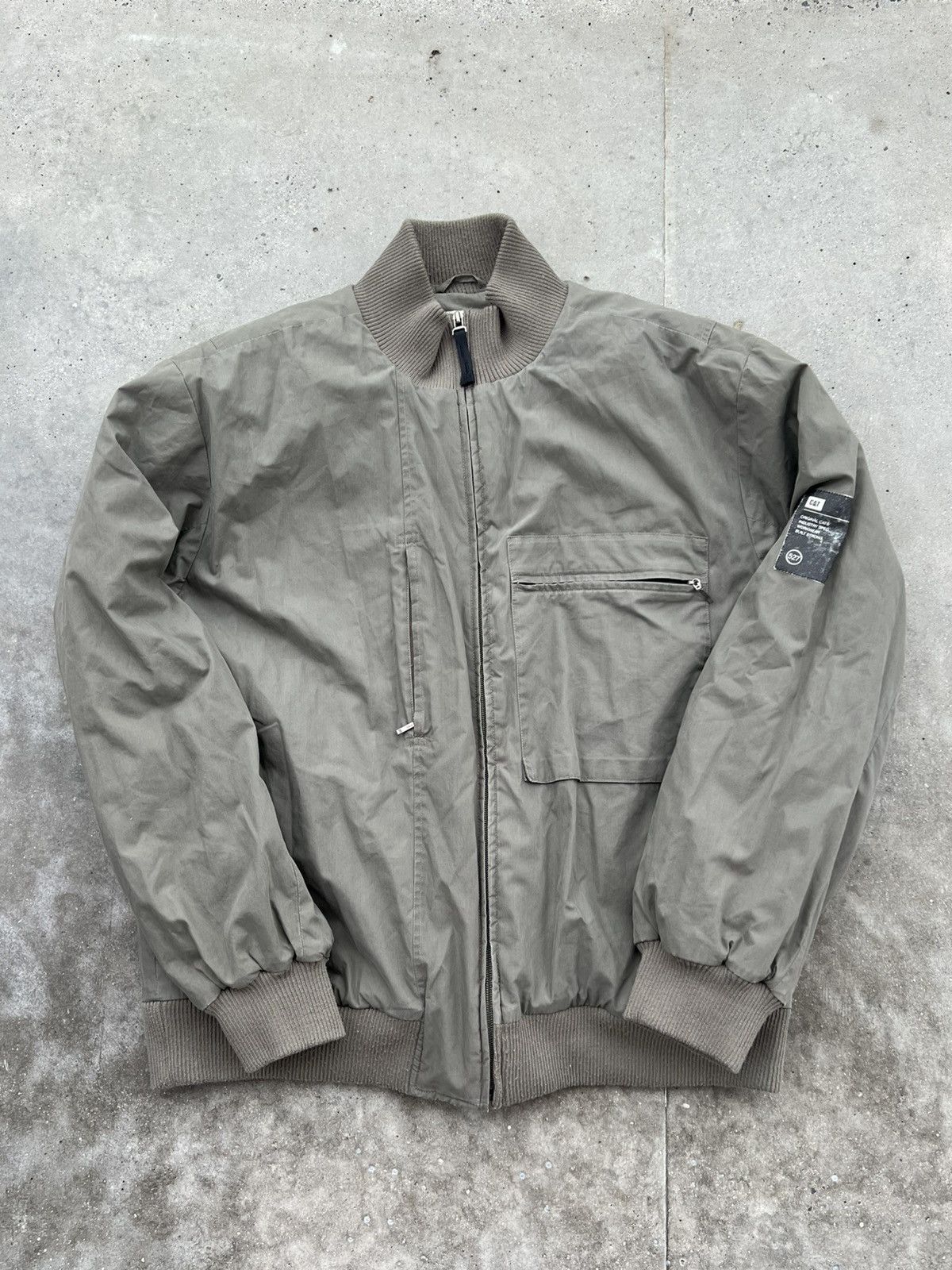 Caterpillar × Vintage Caterpillar bomber jacket vintage workwear olive khaki Size US L / EU 52-54 / 3 - 1 Thumbnail