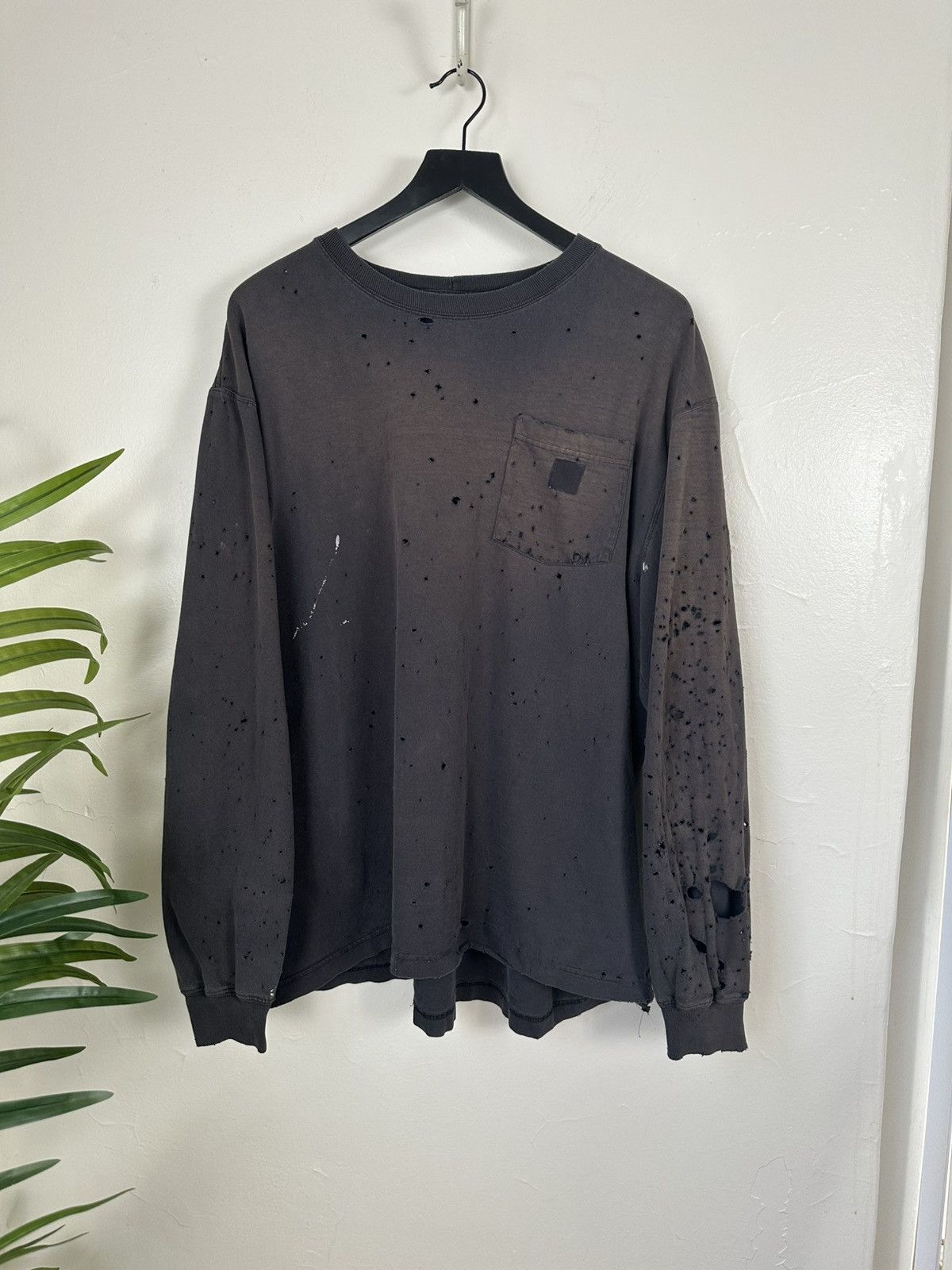 Carhartt (XL) BLASTED OUT THRASHED Carhartt Longsleeve Tee Size US XL / EU 56 / 4 - 3 Thumbnail