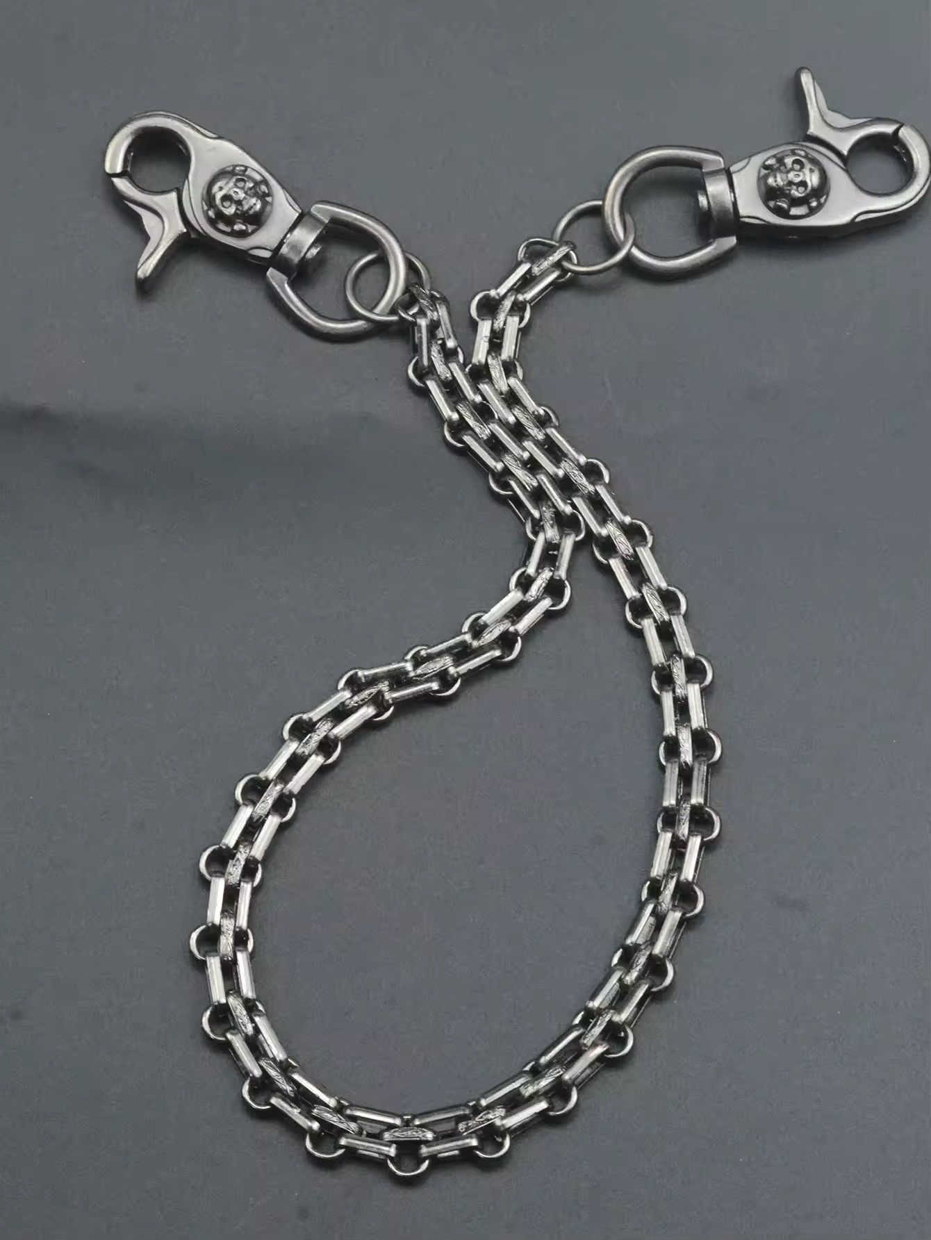 Other Vintage Skull Pattern Head Wallet Chain Size ONE SIZE - 3 Thumbnail