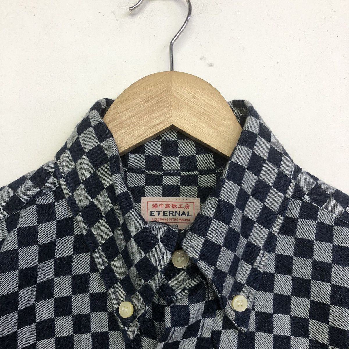 Eternal ETERNAL INDIGO CHECKERED BUTTON SHIRT Size US M / EU 48-50 / 2 - 9 Thumbnail