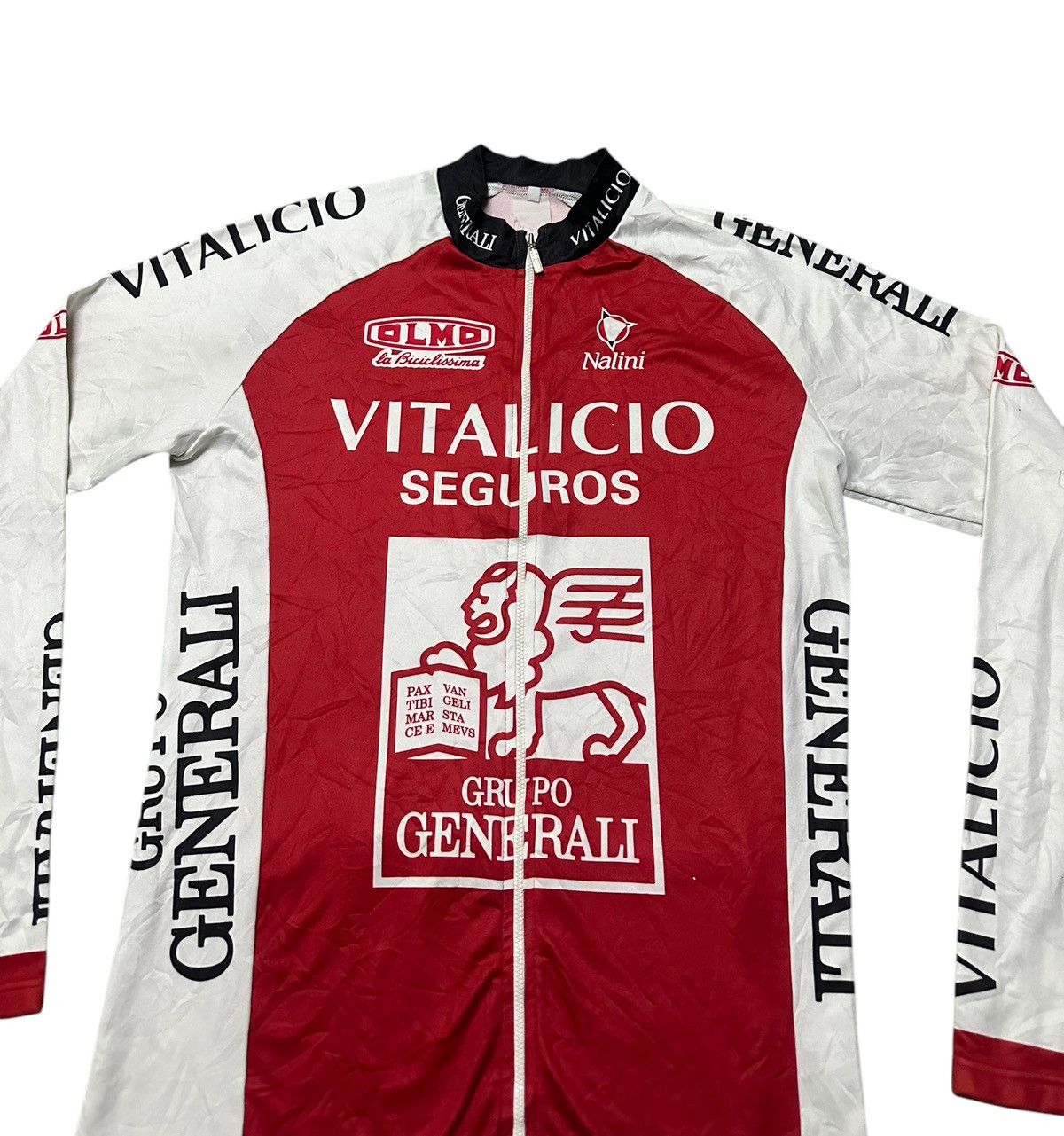 Vintage Retro men Viralicio Seguros jersey bicycle long shirt Size US M / EU 48-50 / 2 - 3 Thumbnail