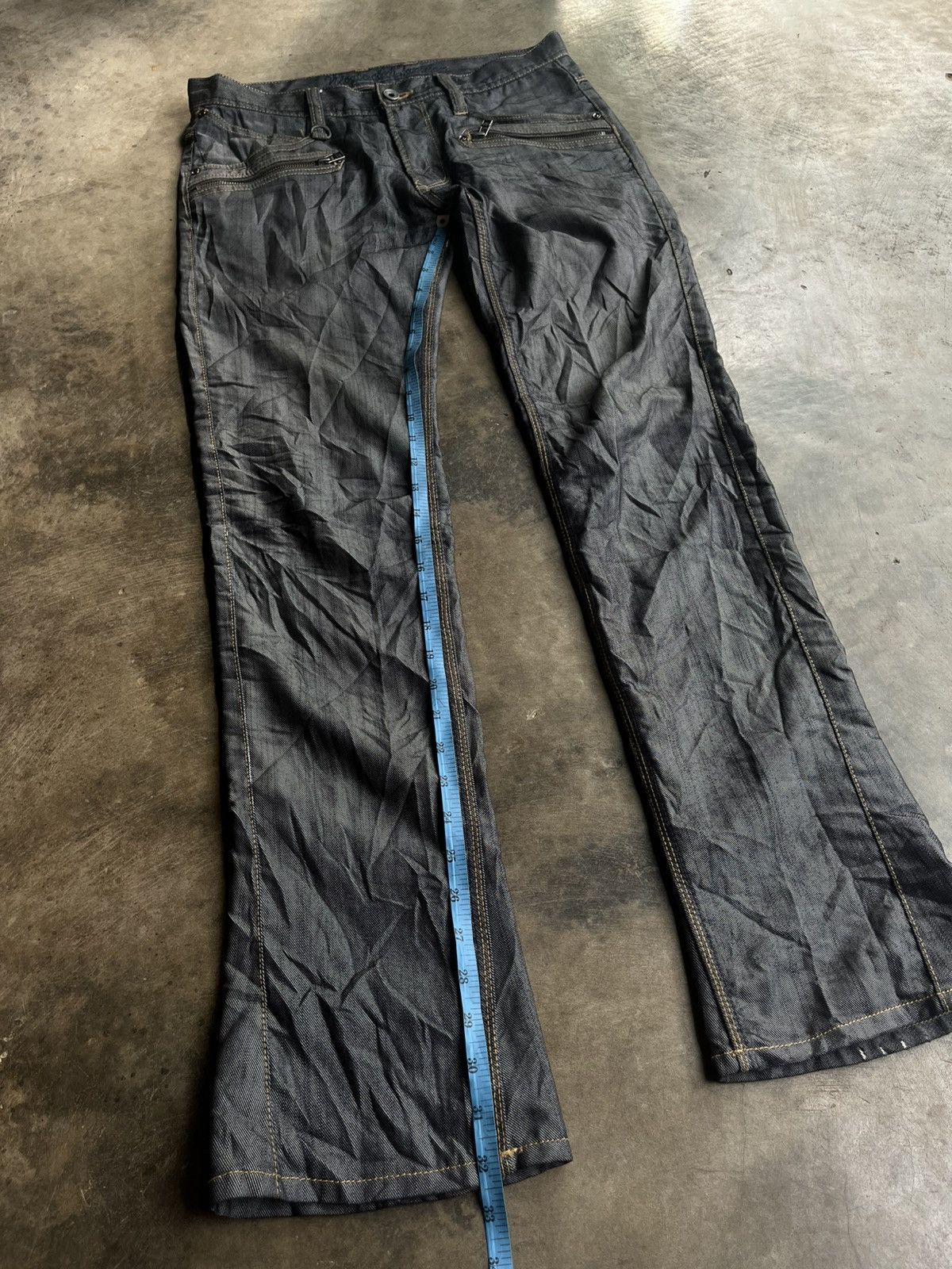 Isamu Katayama Backlash NCFM JAPANESE NICOLE CLUB FOR MEN FLARE DENIM PANTS BOOT CUT Size US 32 / EU 48 - 15 Thumbnail