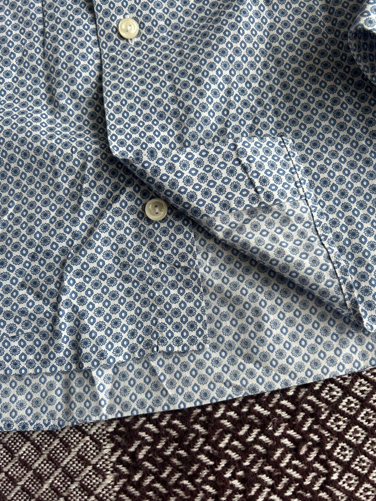 Eton Eton Floral Pattern Formal Shirt Solid Style Luxury Size L Size US L / EU 52-54 / 3 - 4 Thumbnail